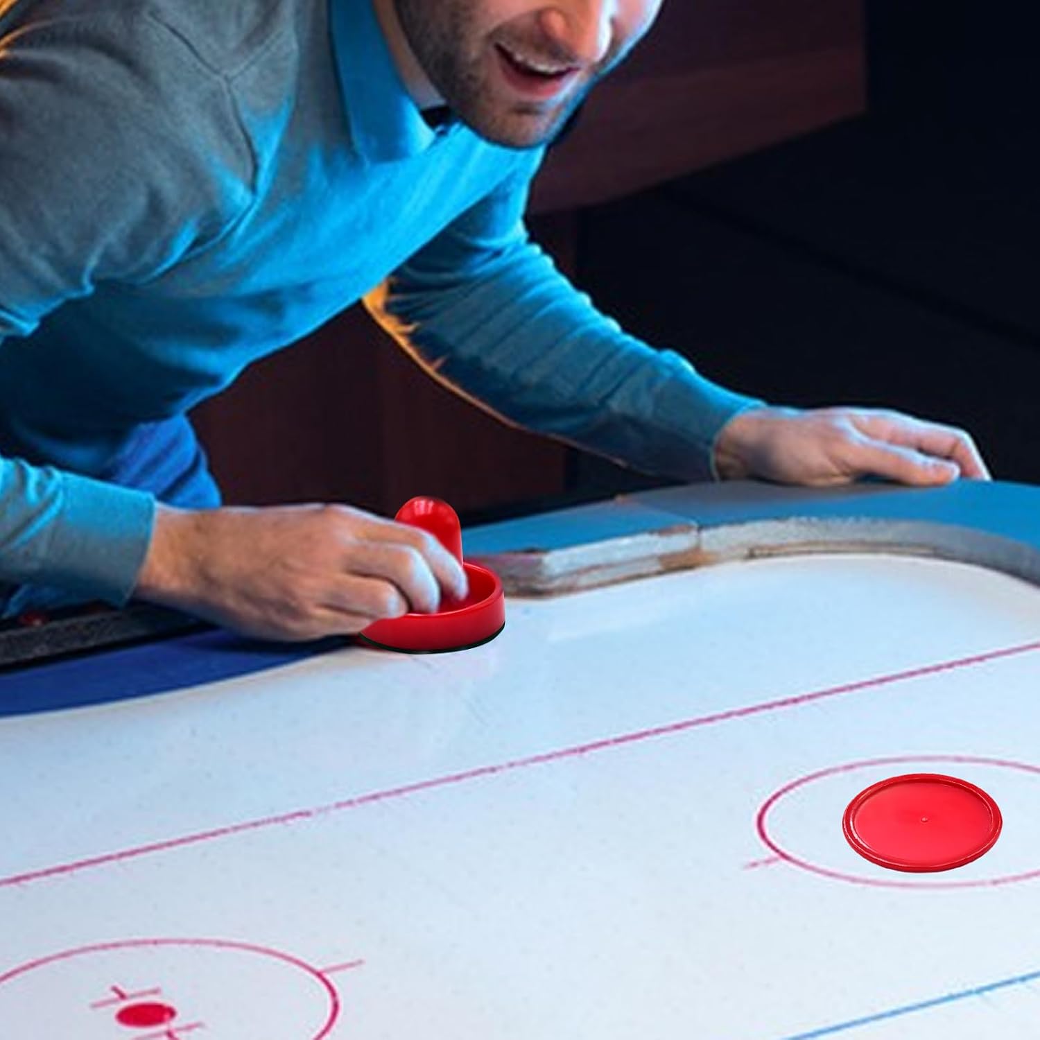 1 Set Air Hockey Putter Kit, 2 Putters, 4 Balls
