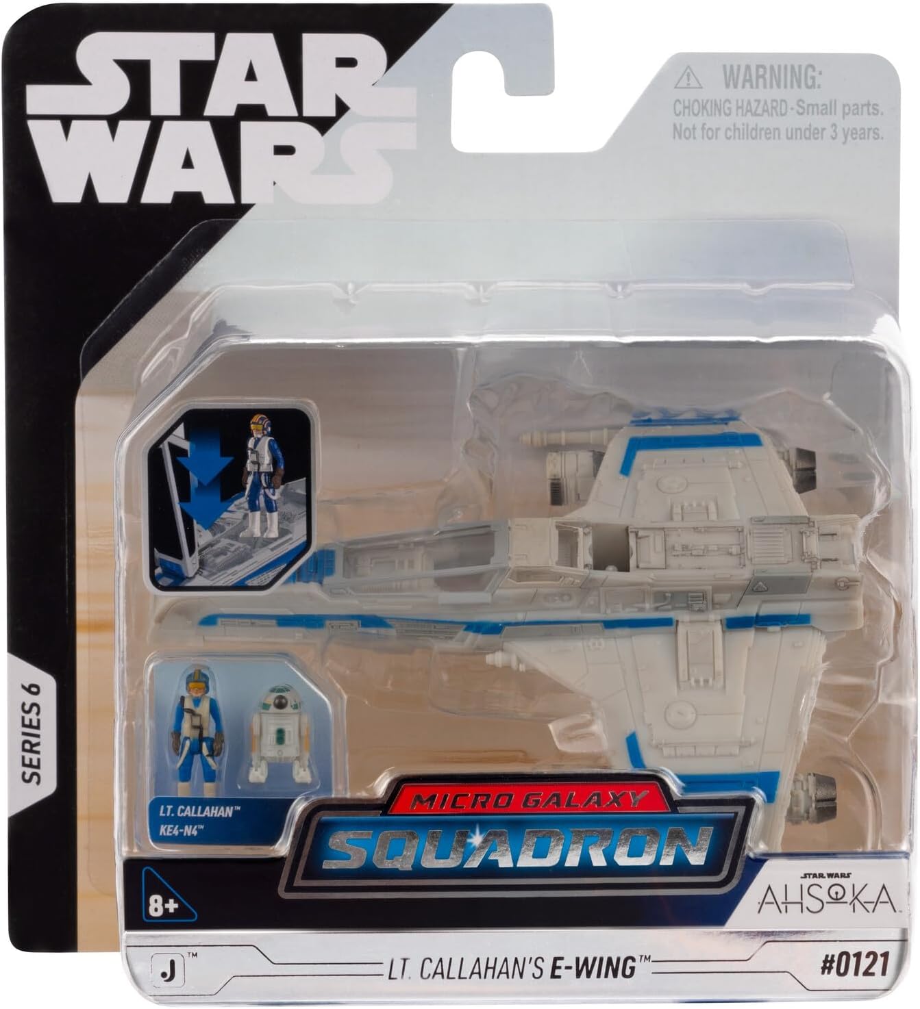 4.5" Star Wars Lt Callahan's E-Wing Series, with Figure