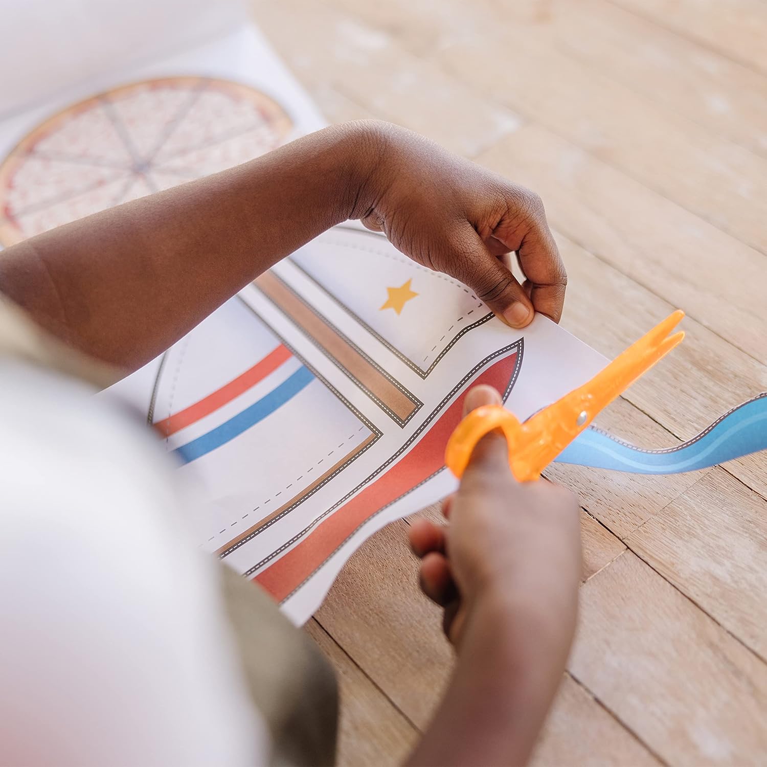 Scissor Skills Activity Book with Pair of Child Safety Scissors