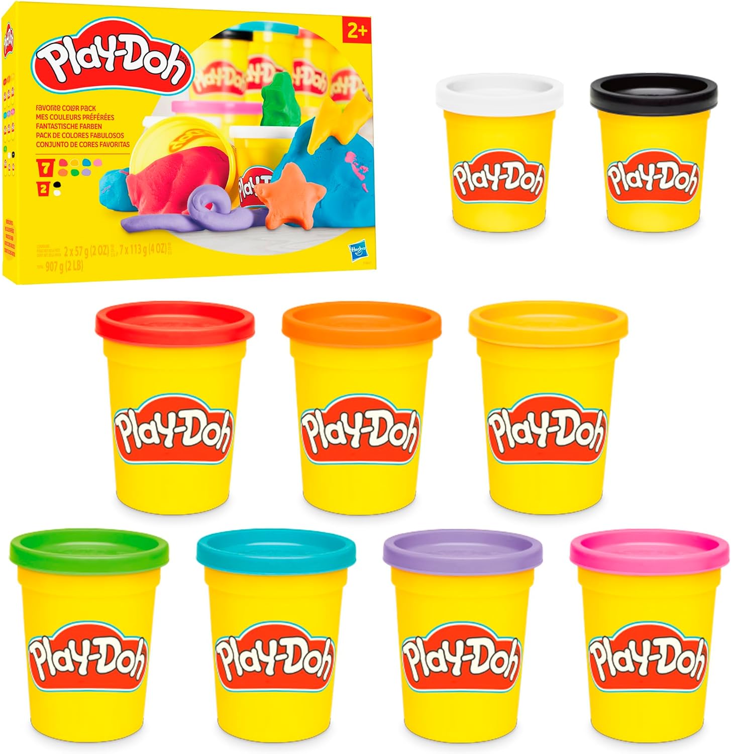 9 Pack Favorite Colors Set, Model Composite Jars