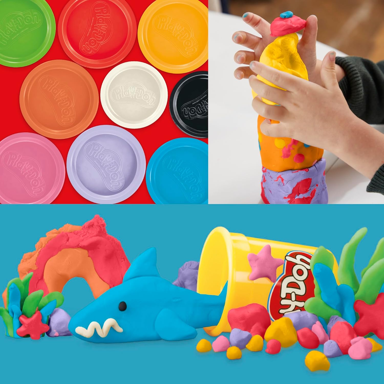 9 Pack Favorite Colors Set, Model Composite Jars