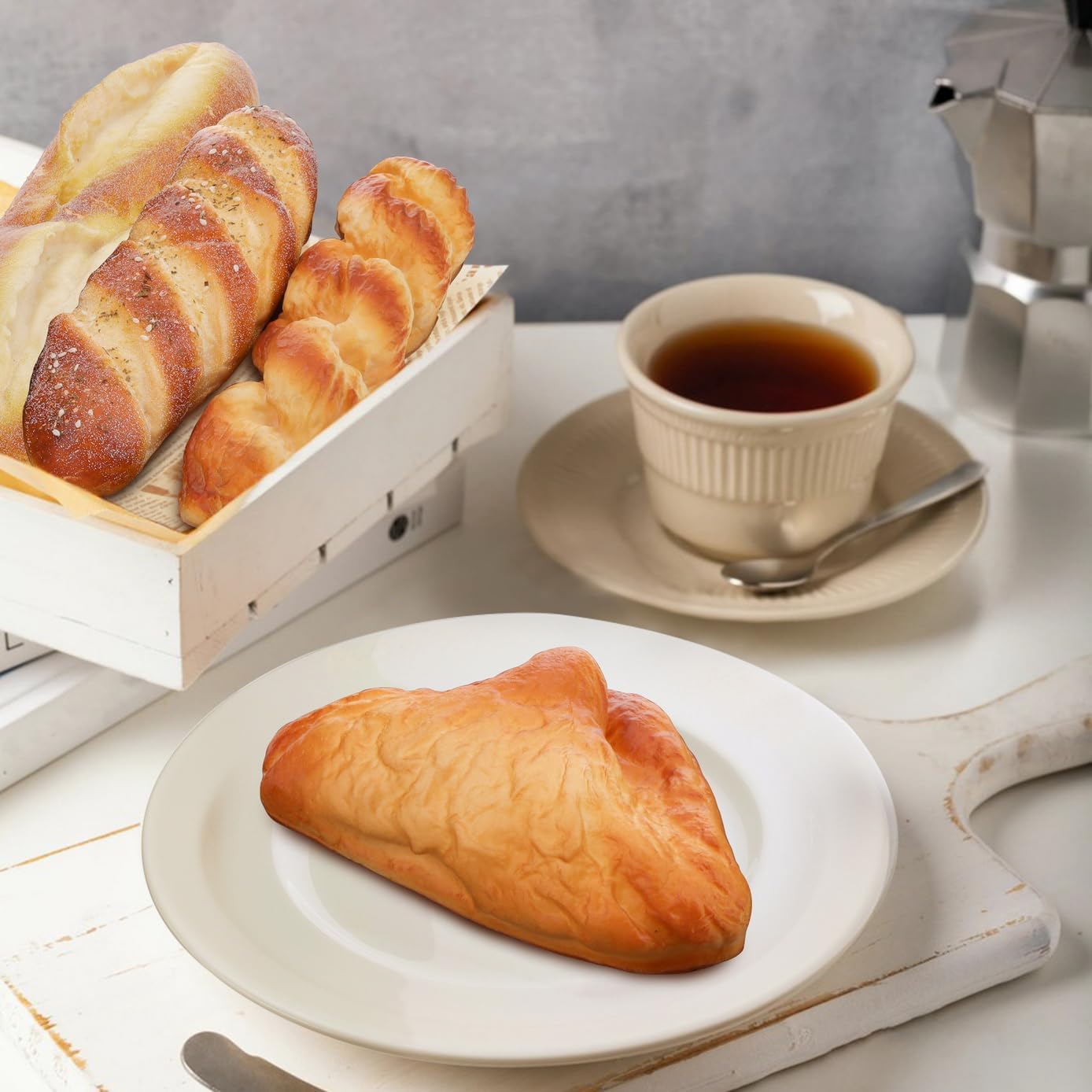 4 Pack Artificial French Bread Set