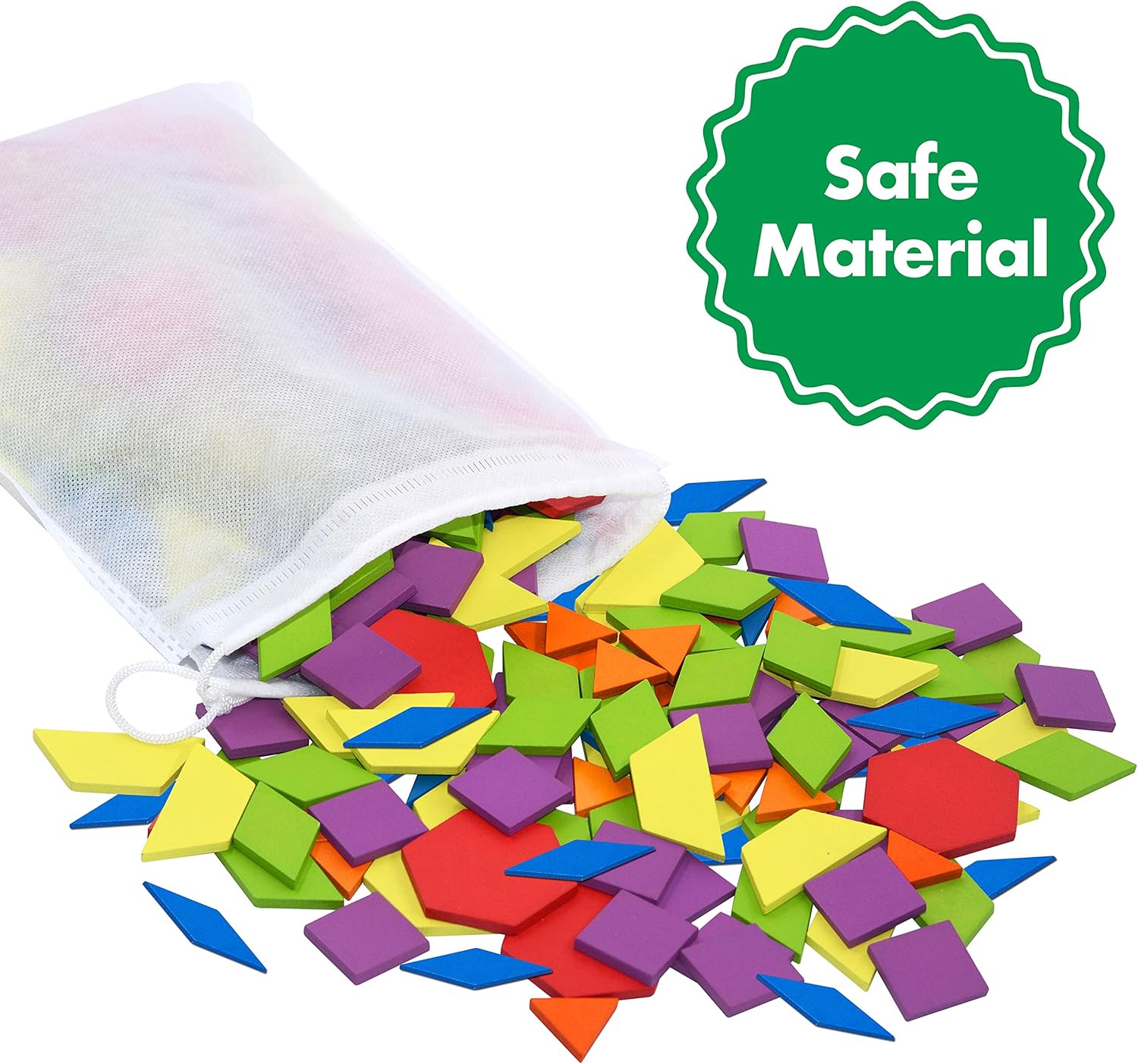 3Wooden Blocks, 24 Design Cards, Storage Bag