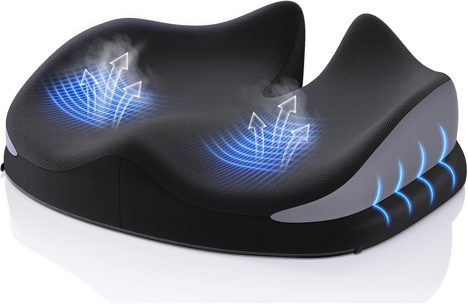 Large Seat Cushion for Office ChairsMemory Foam Tailbone Pain Relief Cushion Pillow for Back SupportNon-Slip Seat Cushion for Office Desks, Car Seats, Wheelchairs, Sciatica