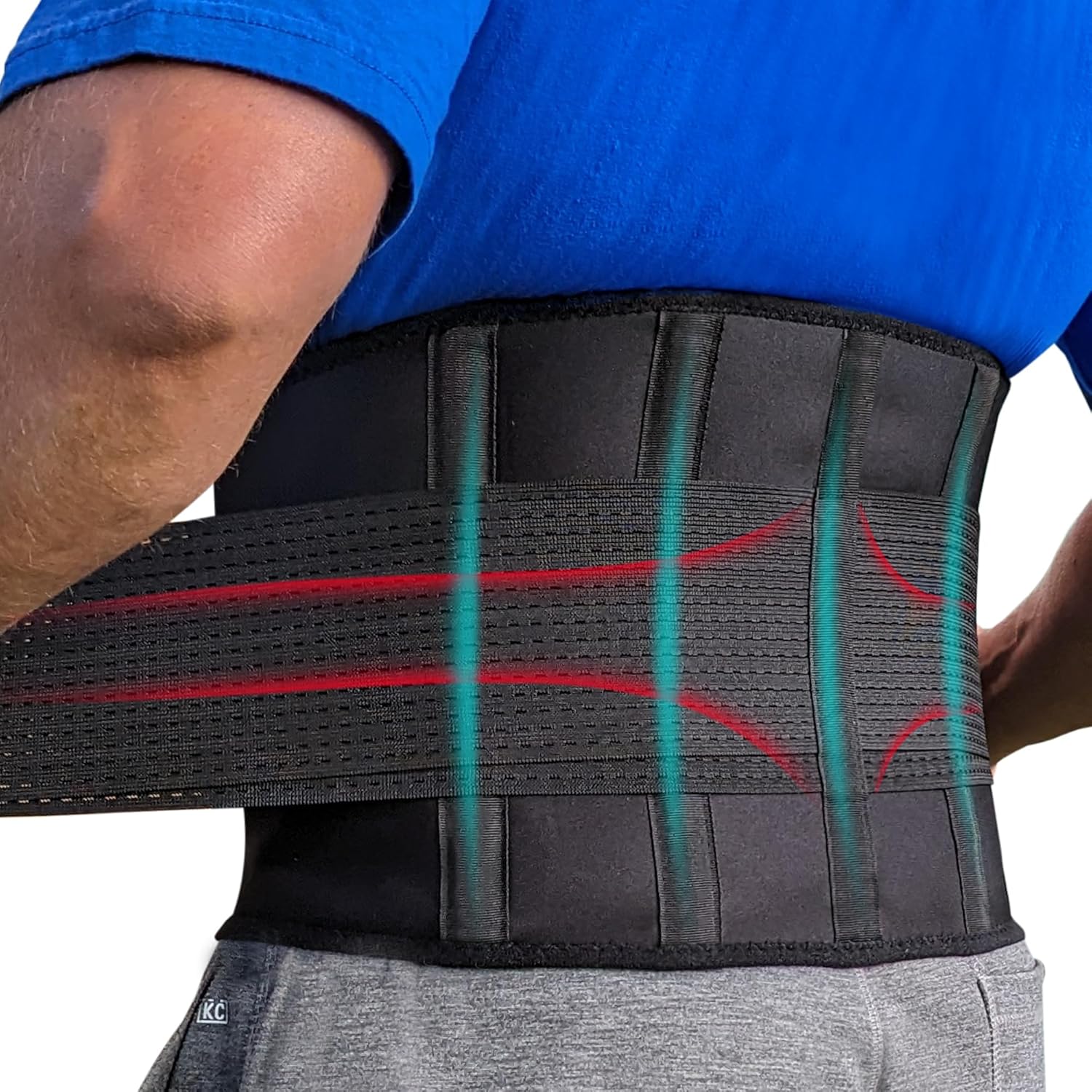 Plus Size Back Support Belt | 4XL | Lumbar Support for Pain and Injury Relief | Under Garment Belt | Women and Men Back Support Belt | Plus Extra Long | Obese Oversized Extra Weight
