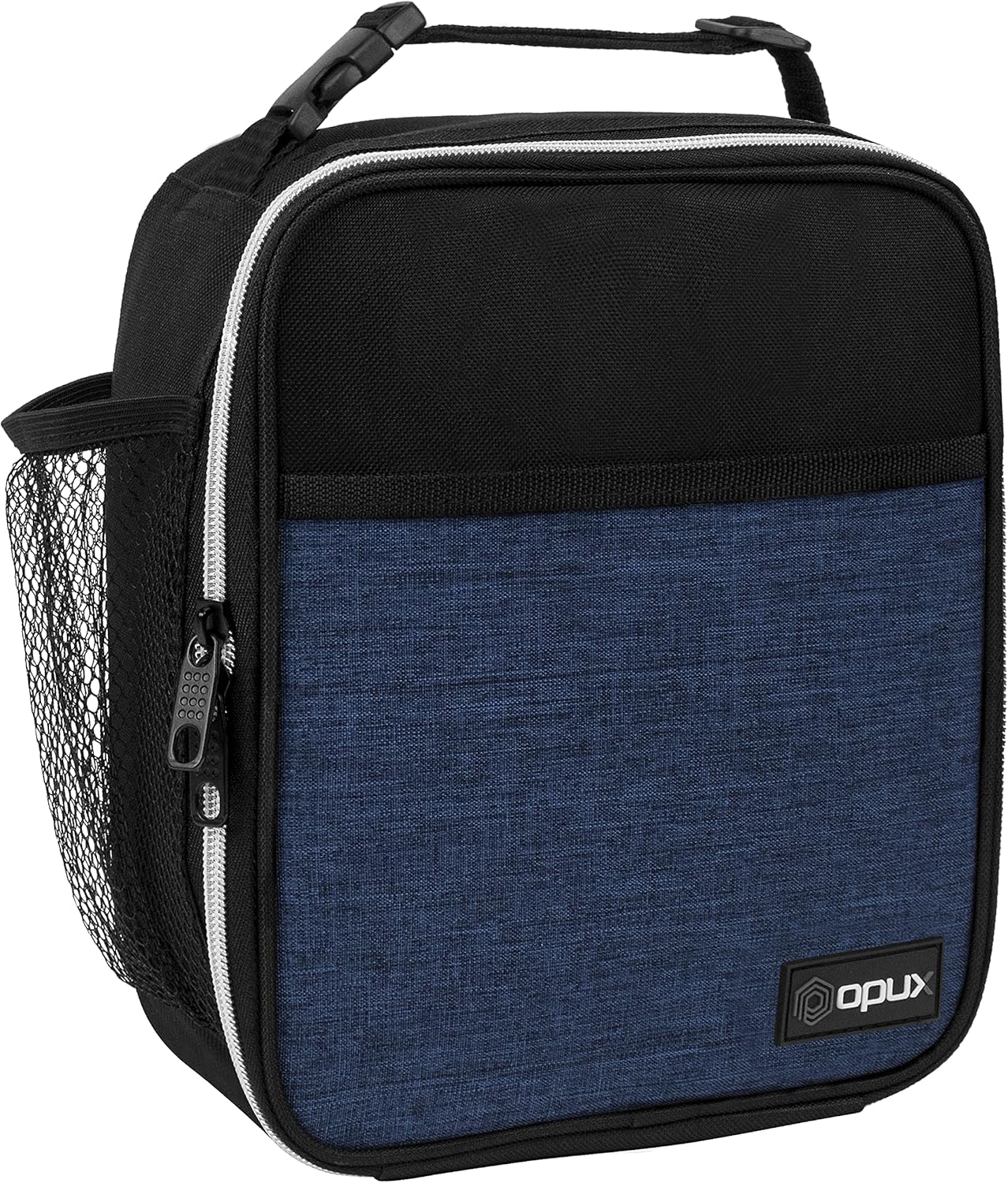 Premium Insulated Lunch Box,Kids Boys Girls Soft Schoolbag,Leak Proof Small Lunch Bucket Men Women Work,Reusable Compact Refrigerated Tote Lunch Box for Office Adults,Hemp Navy Blue