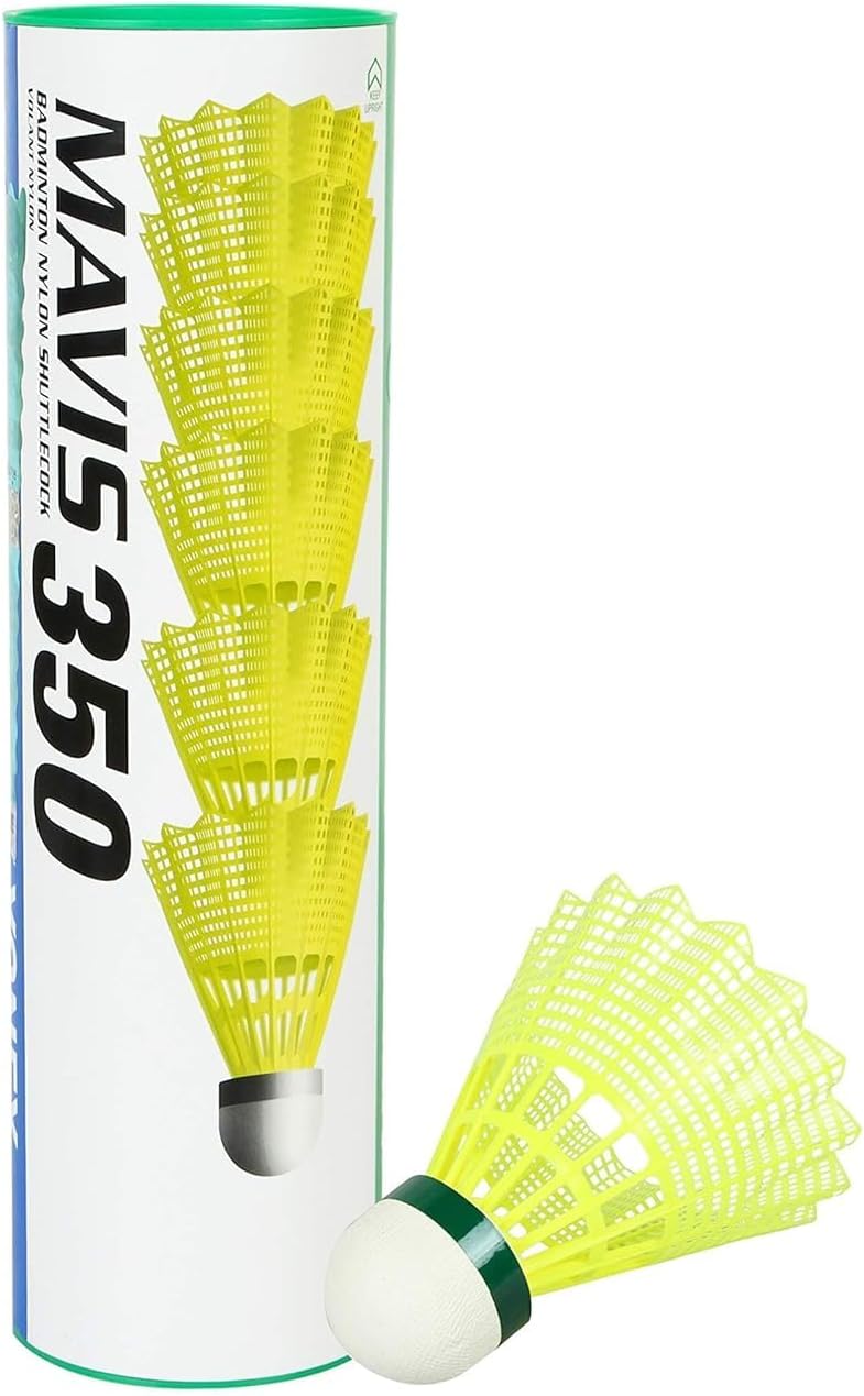 350 Nylon Badminton Balls, Yellow
