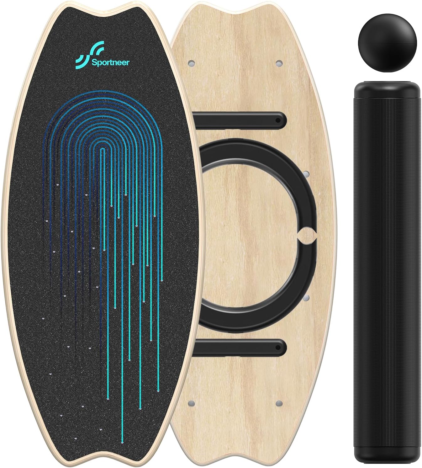 7-Pattern Swing Board with Rollers & Ball