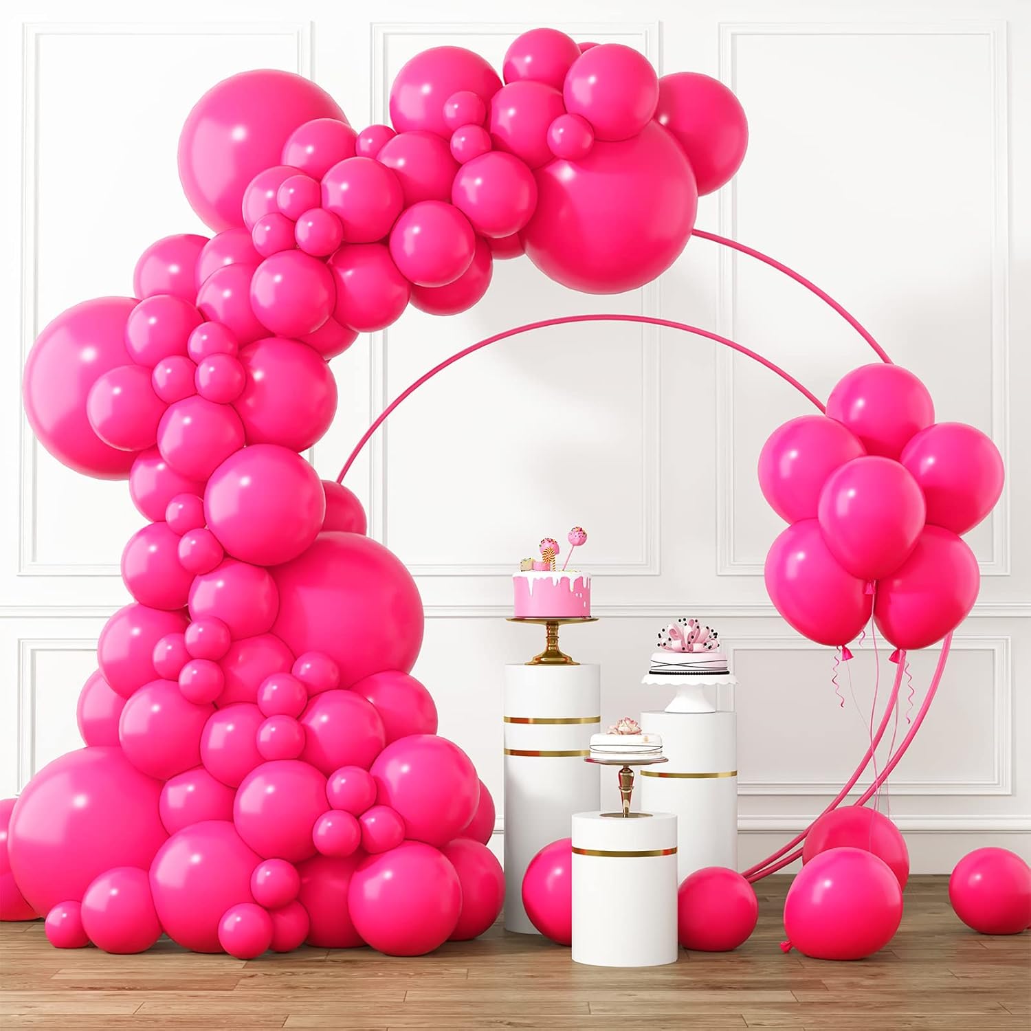 Peach Balloons, Garland Arch