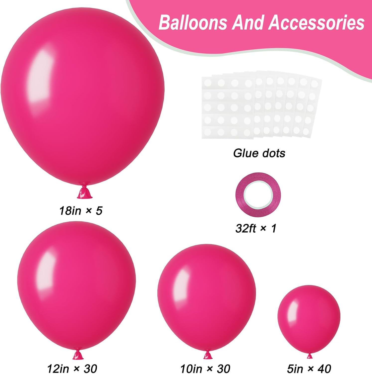 Peach Balloons, Garland Arch