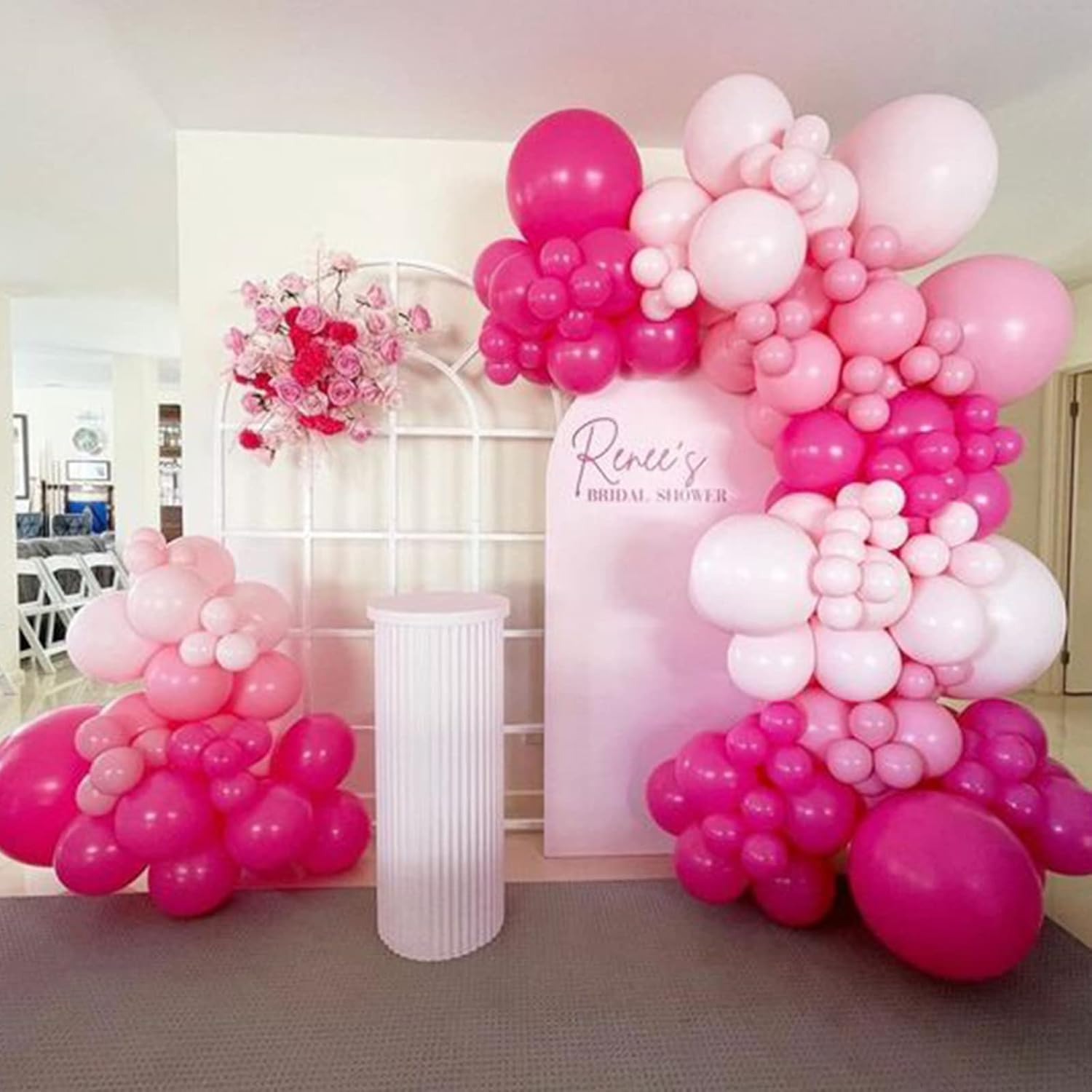 Peach Balloons, Garland Arch