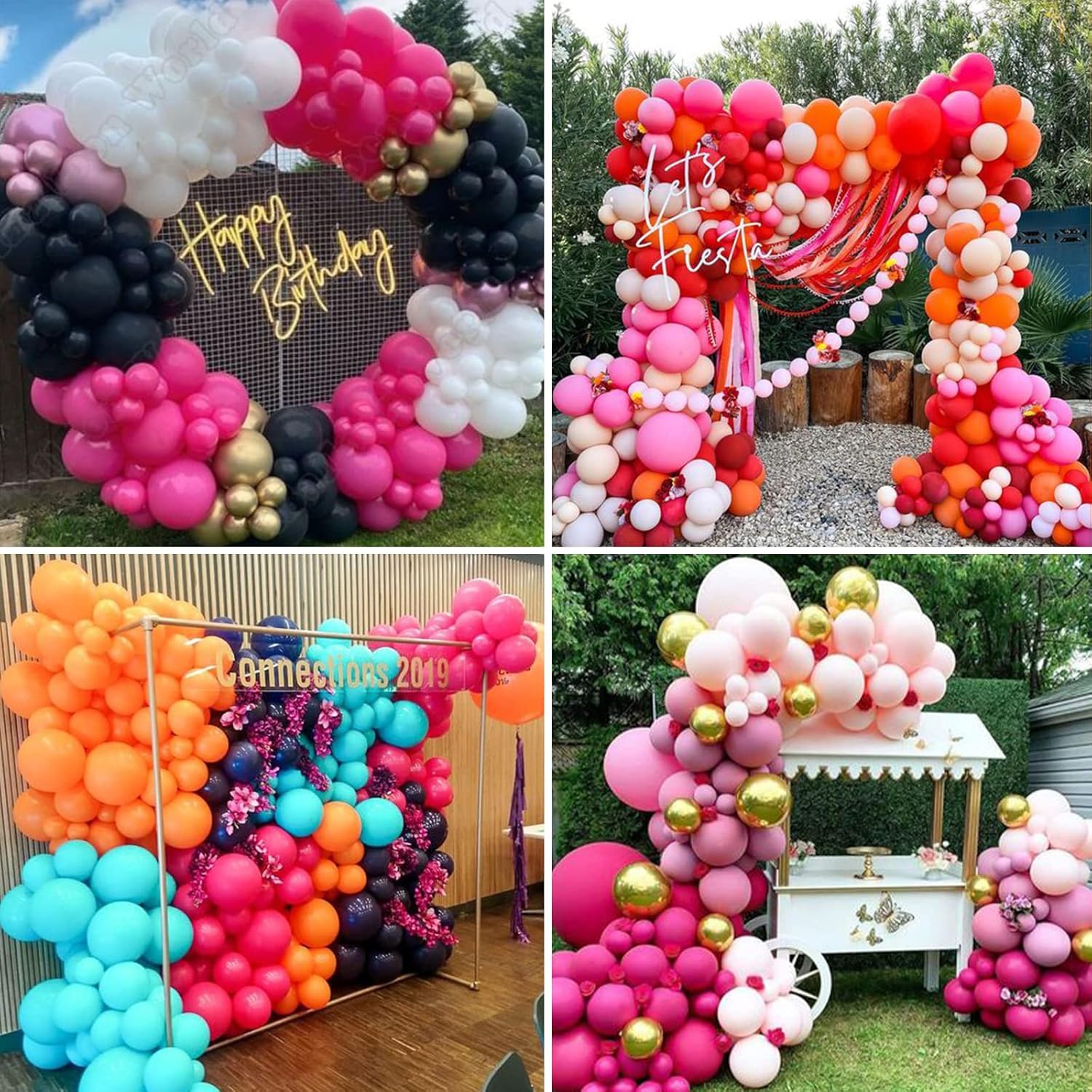 Peach Balloons, Garland Arch