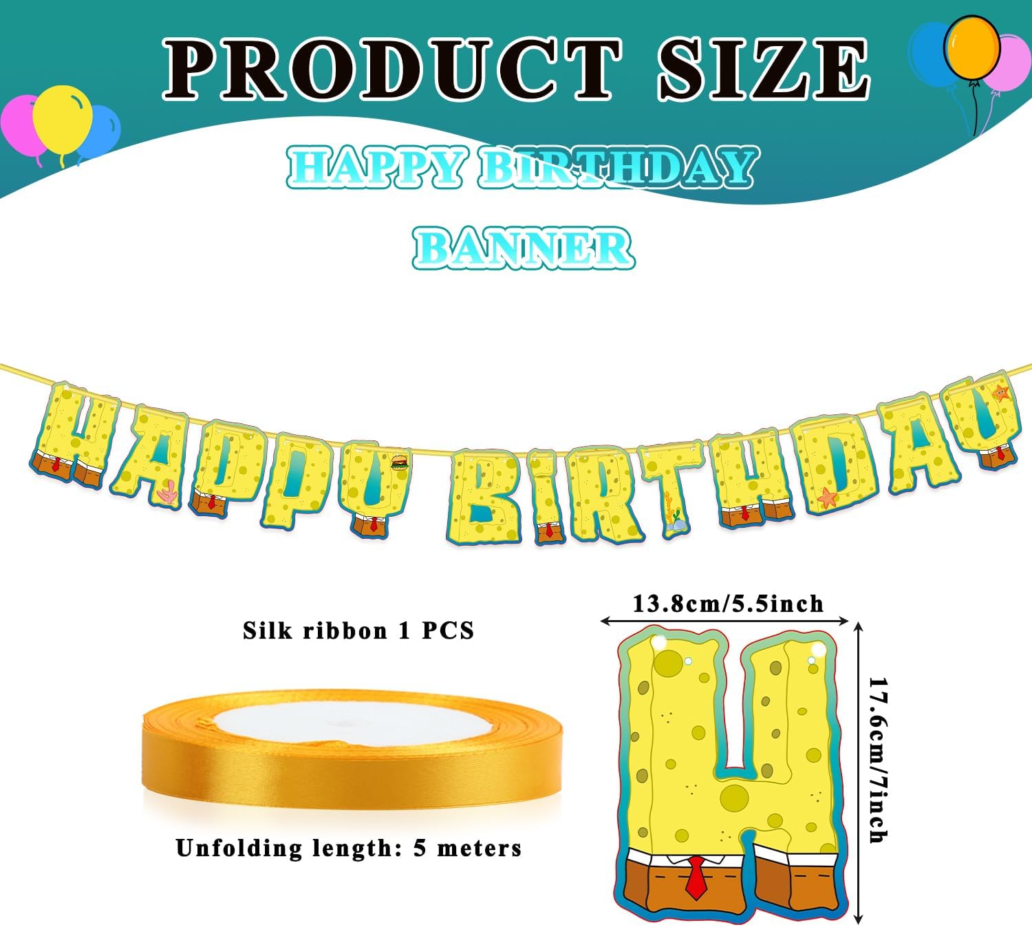 10ft Puniae Happy Birthday Banner