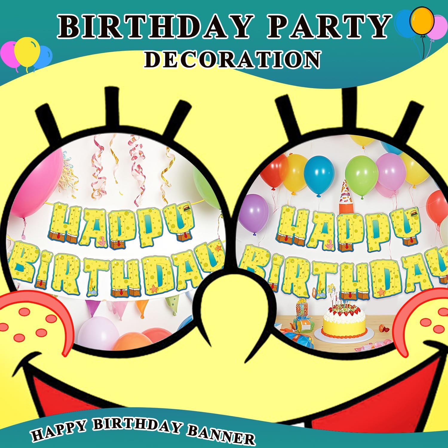 10ft Puniae Happy Birthday Banner