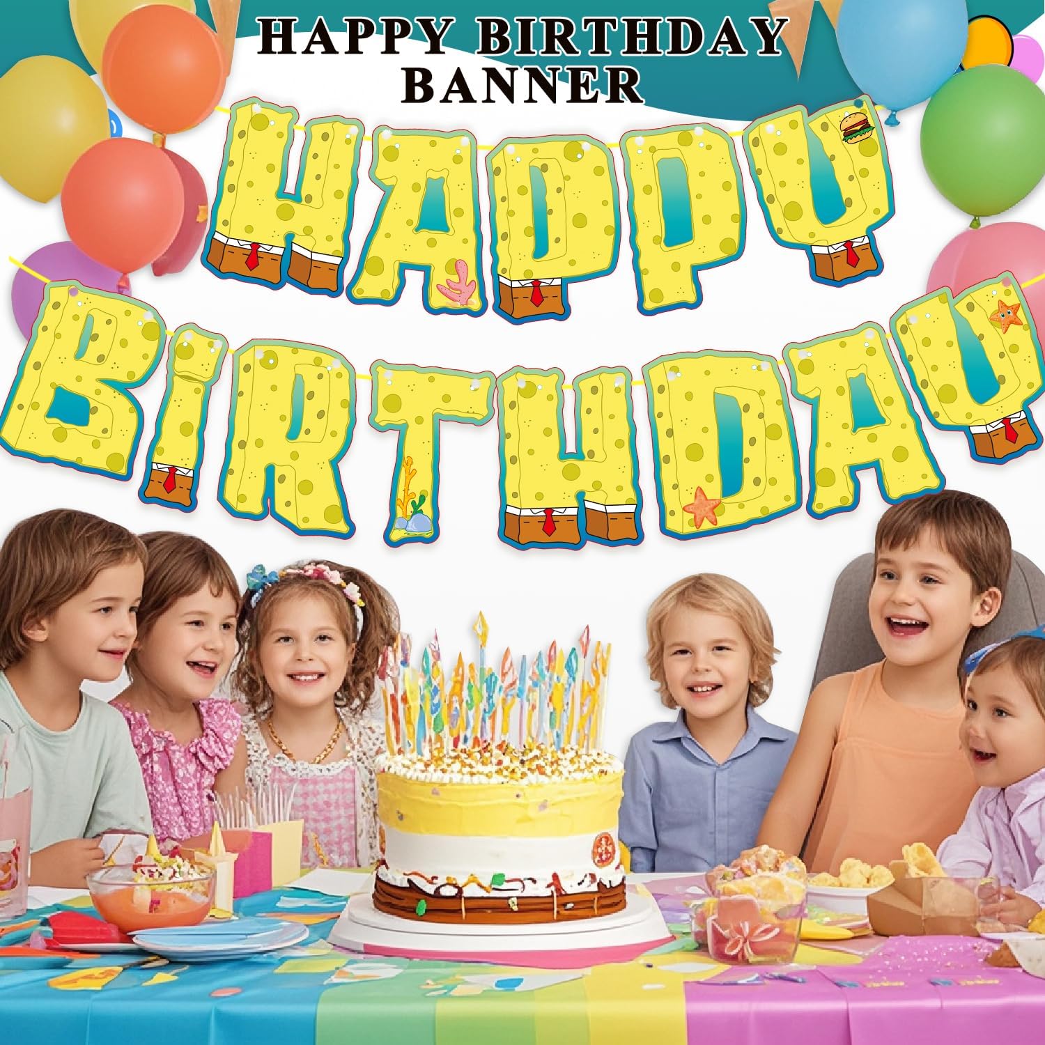 10ft Puniae Happy Birthday Banner