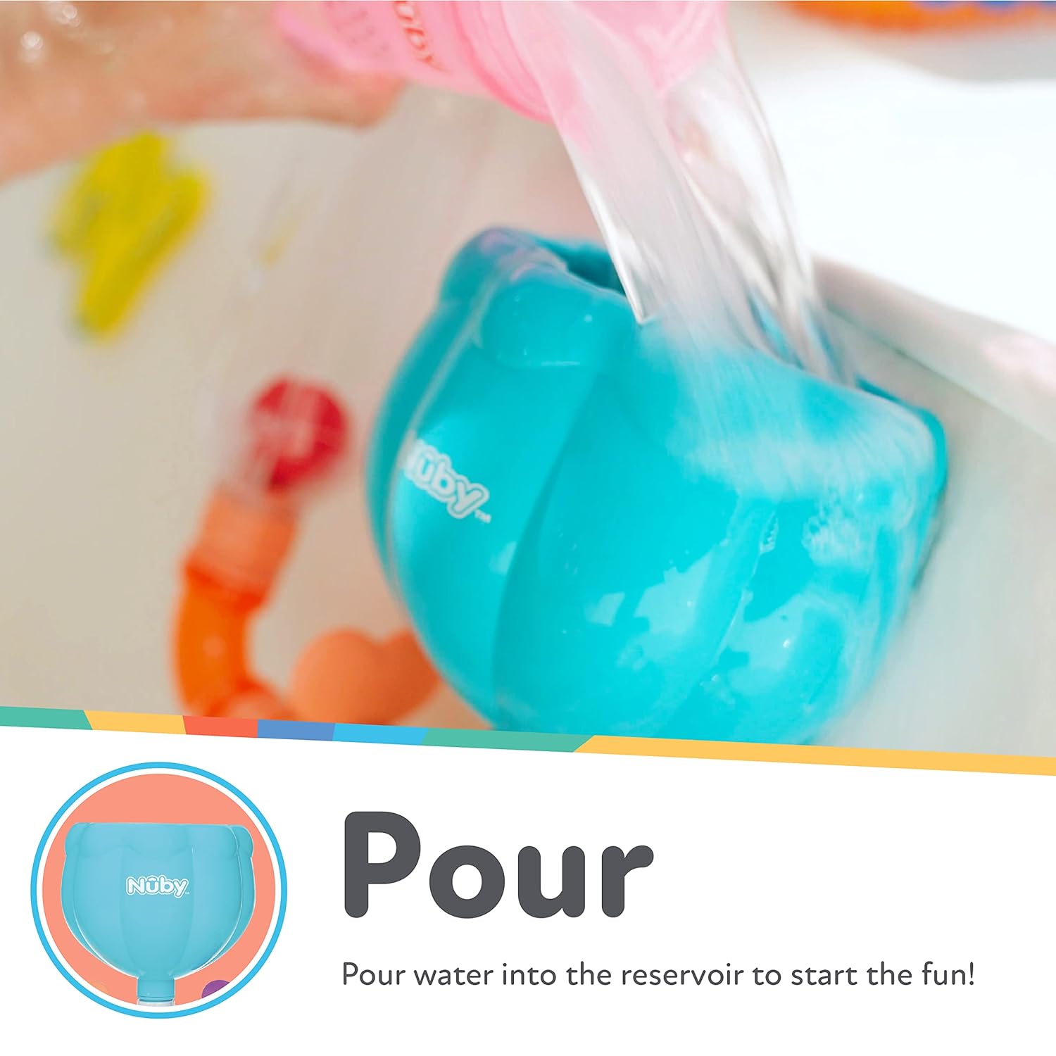 Nuby Wacky Waterworks Pipeline Bath Toys, Interactive Baby Bathtub Toys