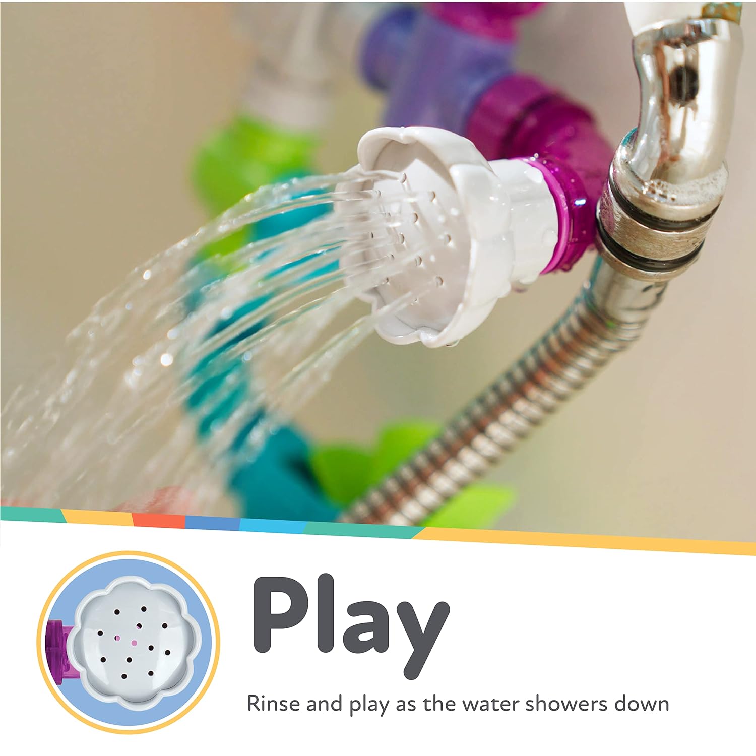 Nuby Wacky Waterworks Pipeline Bath Toys, Interactive Baby Bathtub Toys