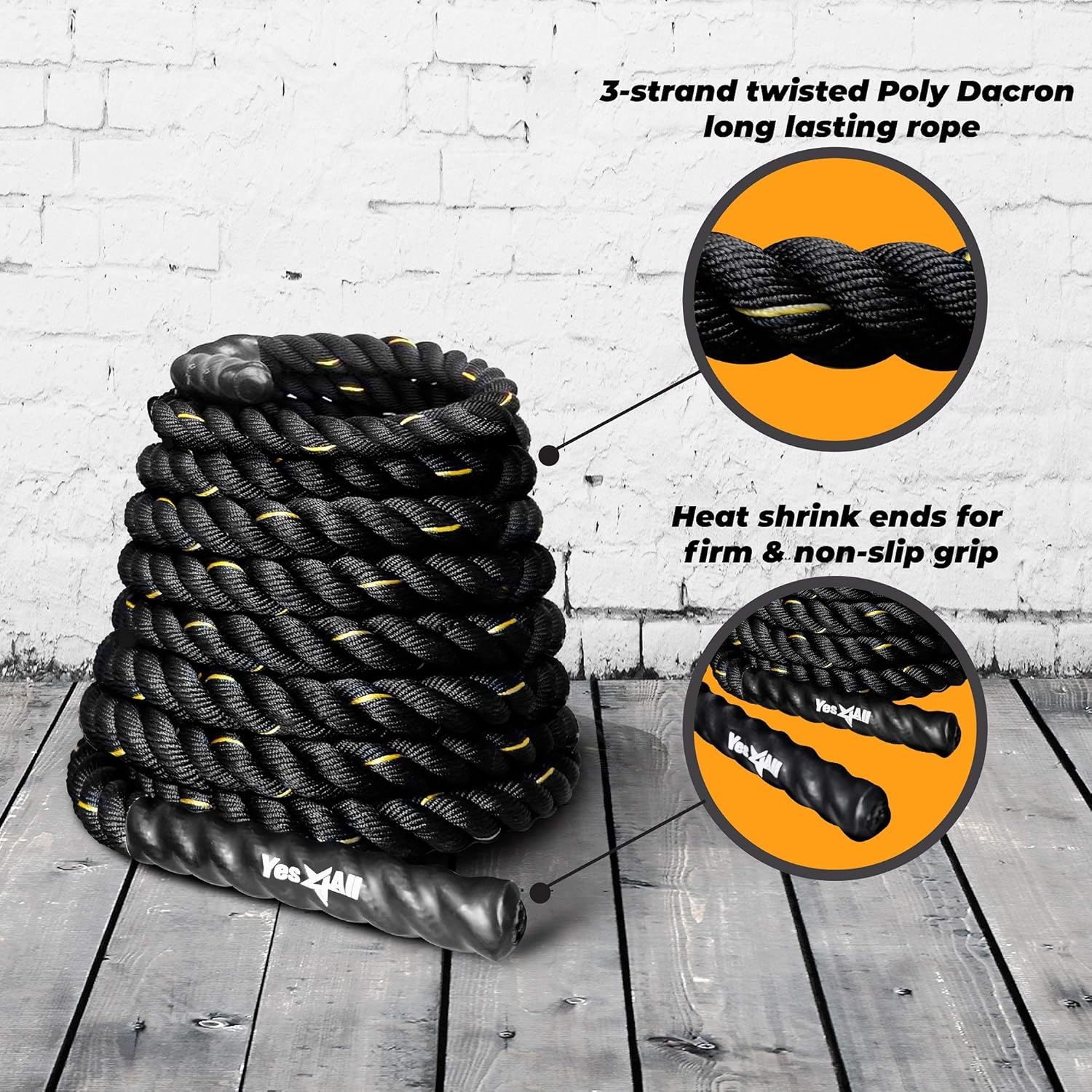 1.5/2 inch Battle Rope Protective Sleeve