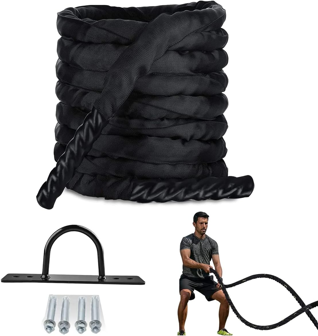 Battle Rope Kit Steel Anchors