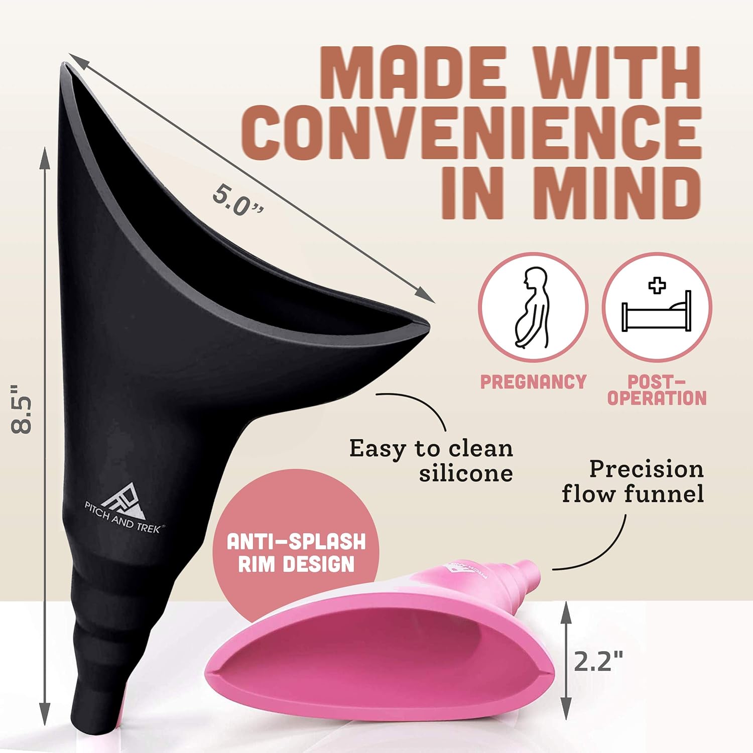 Women Urination Device | Silicone Vertical Funnel