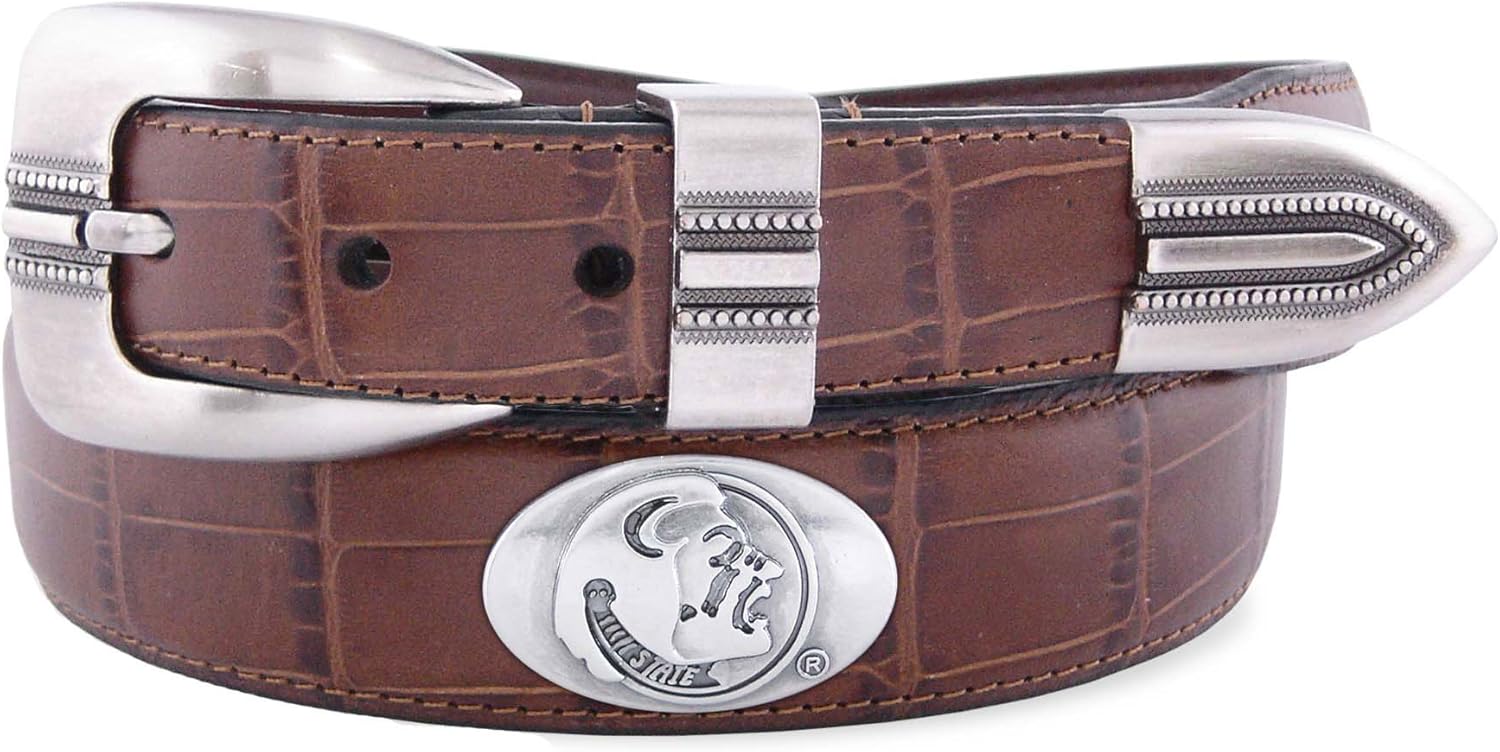Seminole Alligator Head Leather Girdle