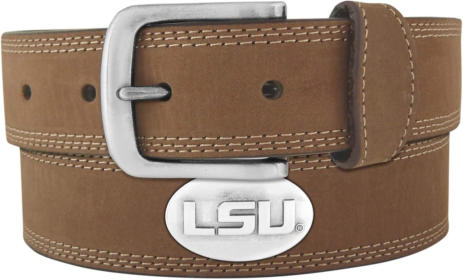 42" Light Brown Crazy Horse Leather Concho Belt
