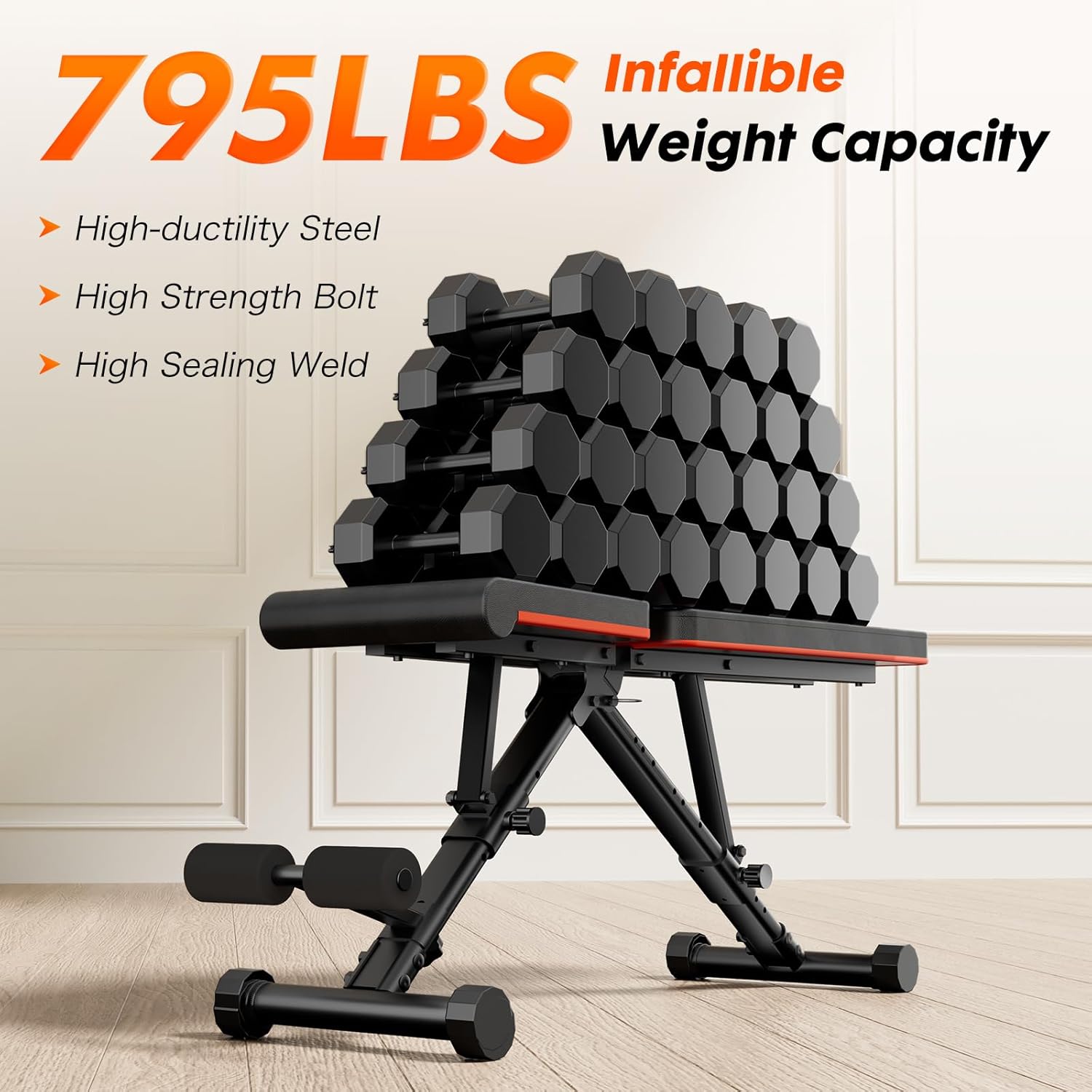 Adjustable Weight Bench for Home Gym