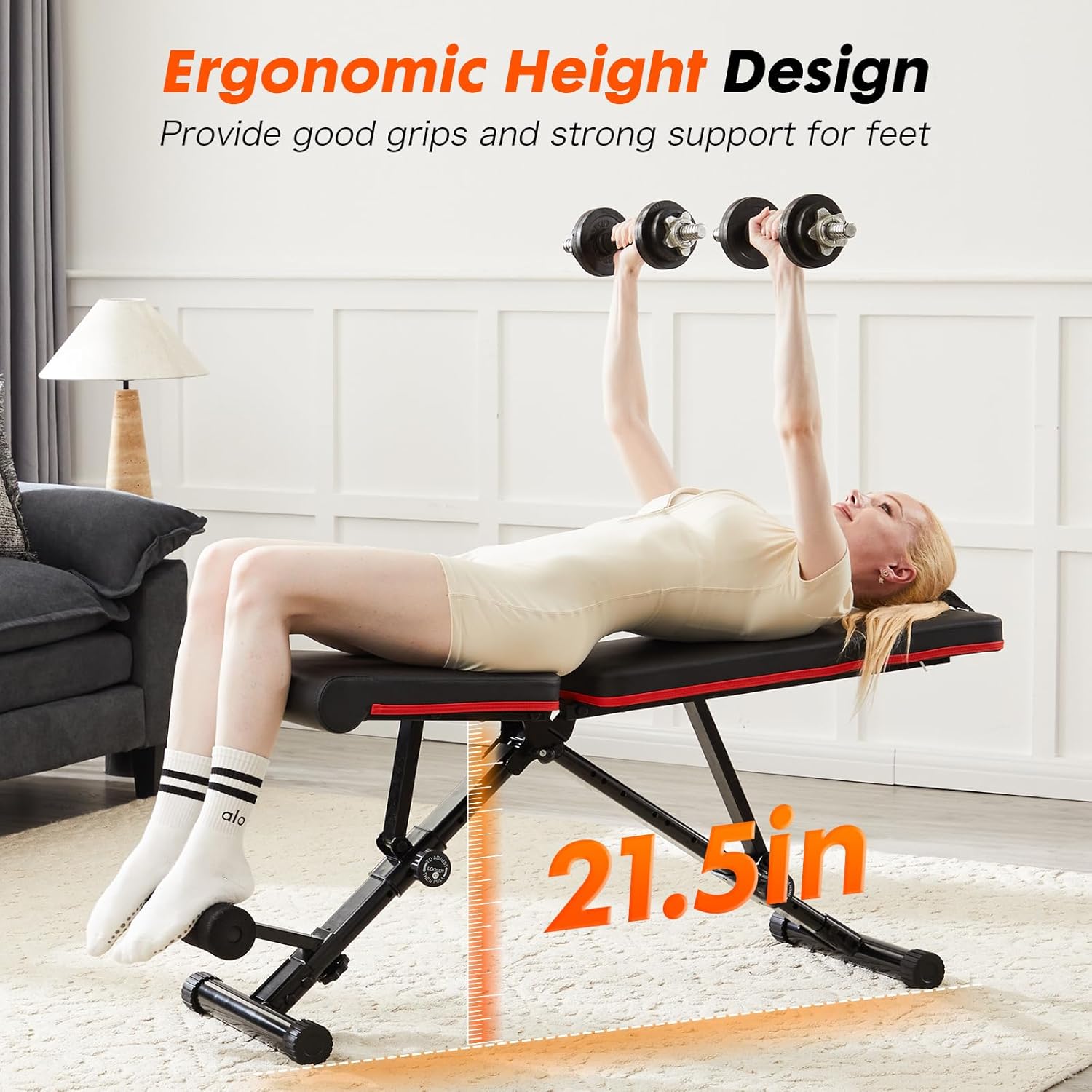 Adjustable Weight Bench for Home Gym