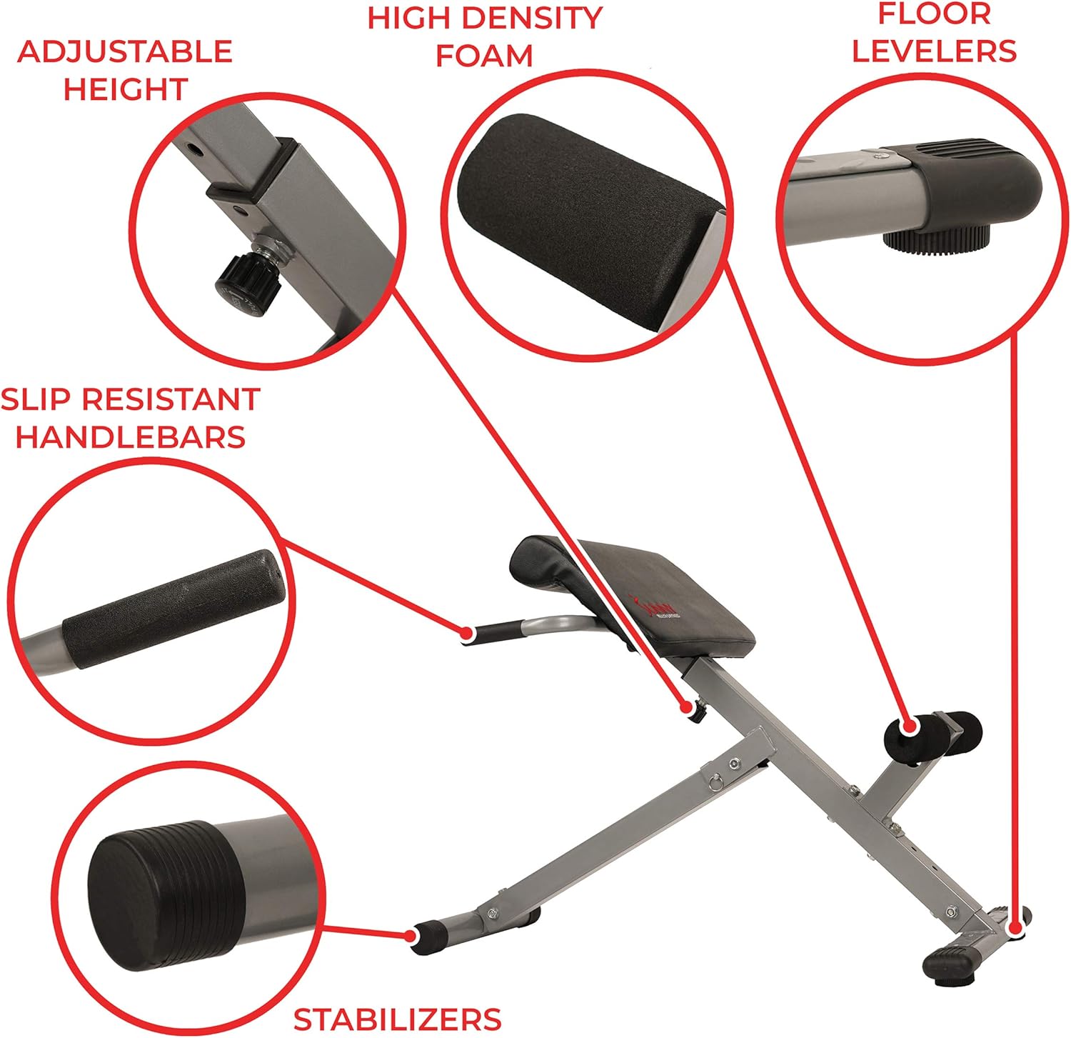 Foldable Hyperextension Roma Chair
