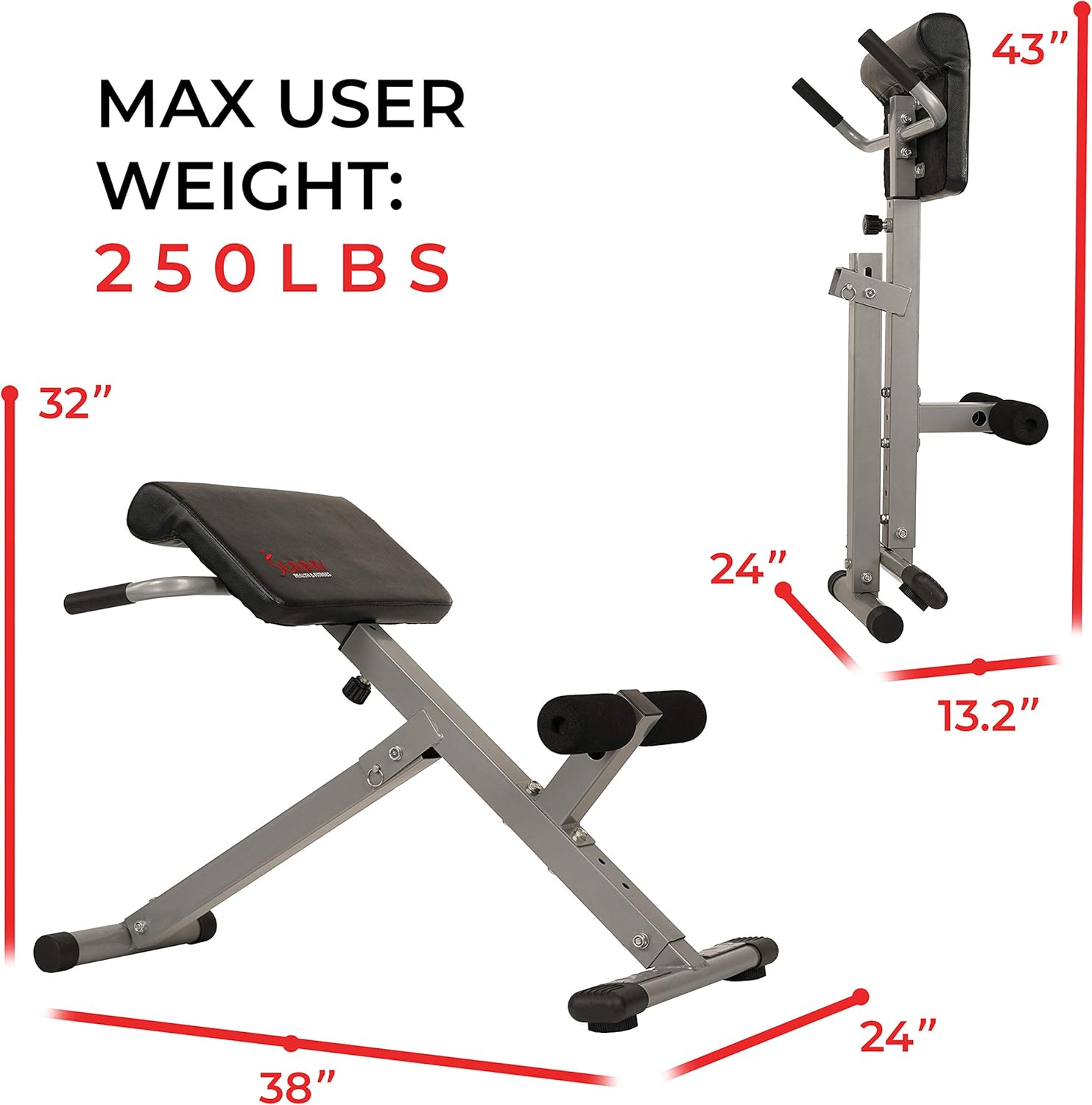 Foldable Hyperextension Roma Chair