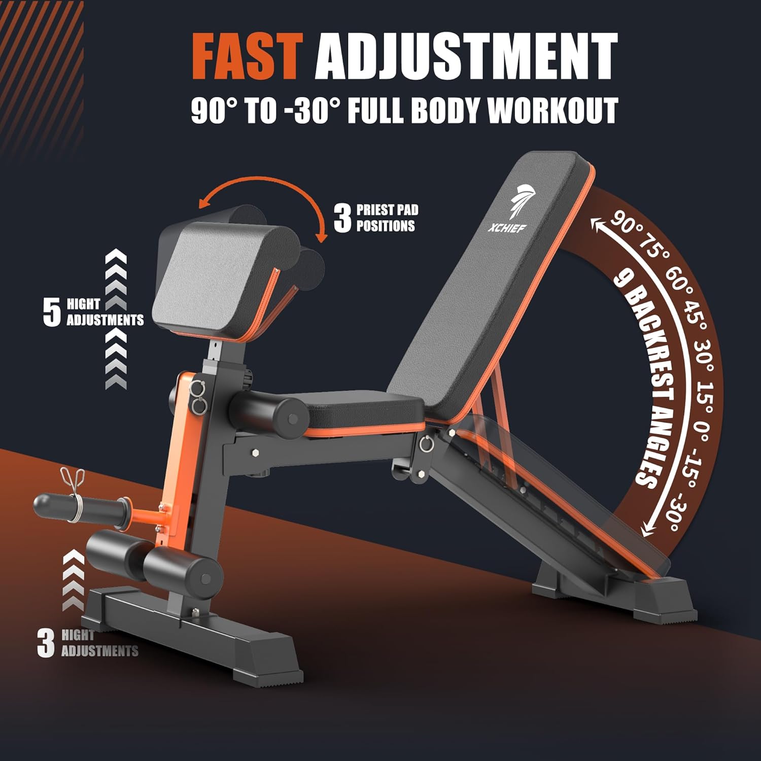Exercise Bench with Leg Extensions