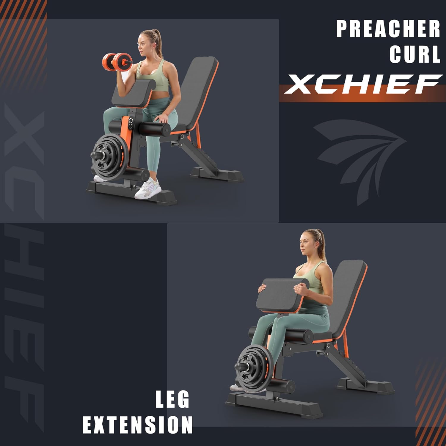 Exercise Bench with Leg Extensions