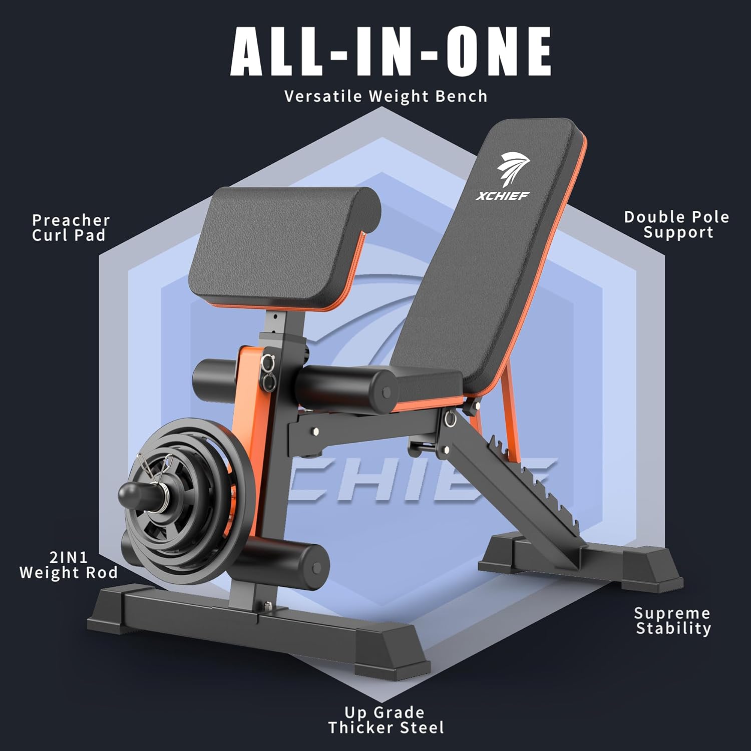 Exercise Bench with Leg Extensions