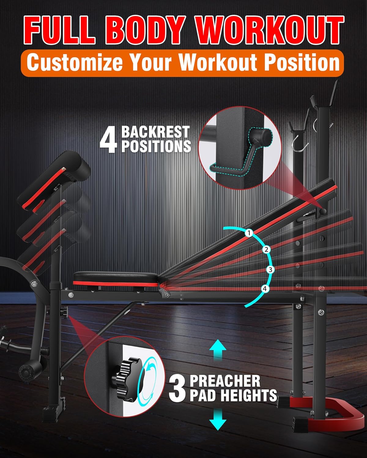 Professional Heavy Duty Fitness Bench