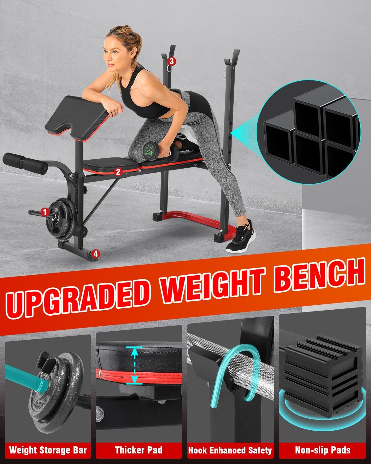 Professional Heavy Duty Fitness Bench
