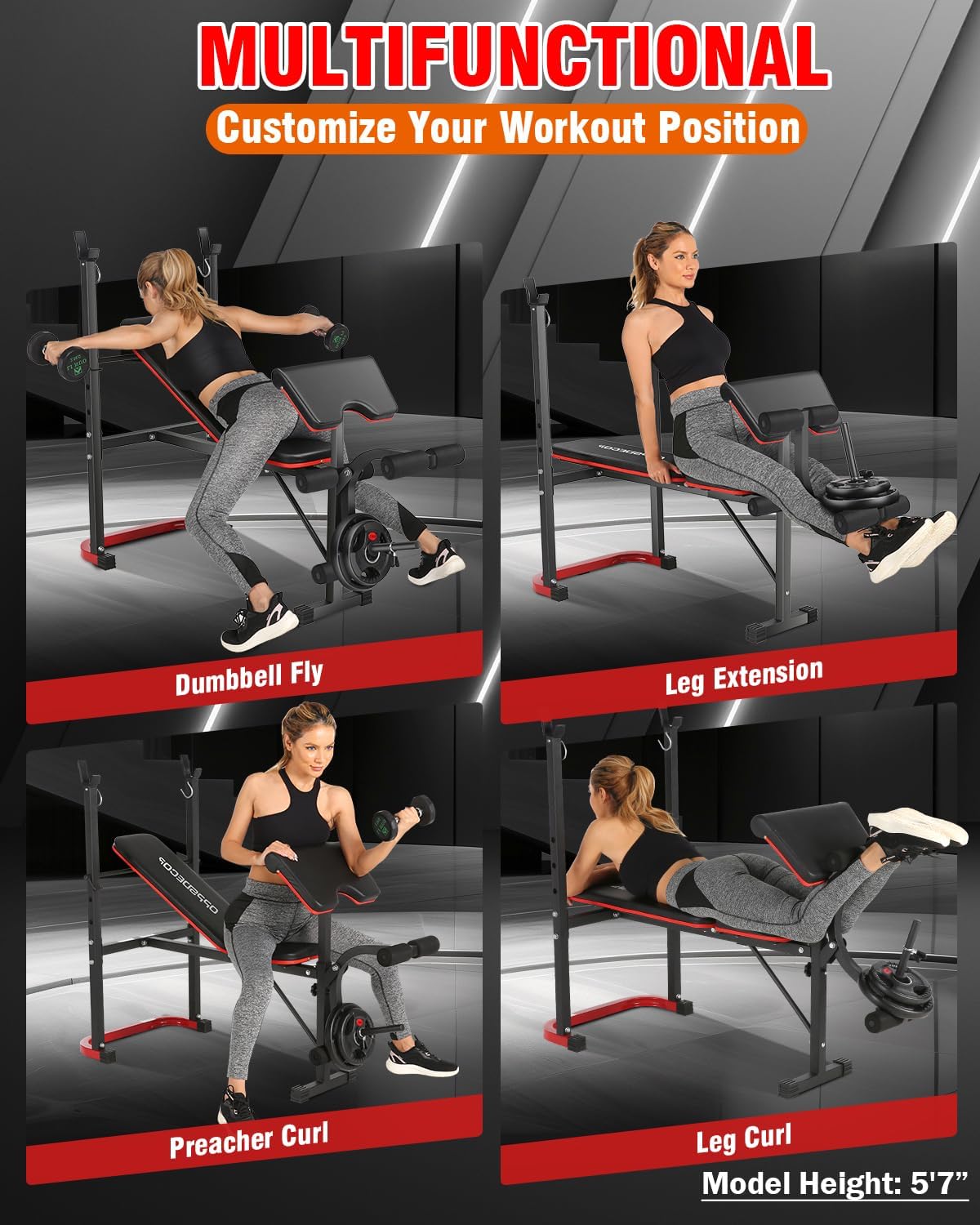 Professional Heavy Duty Fitness Bench