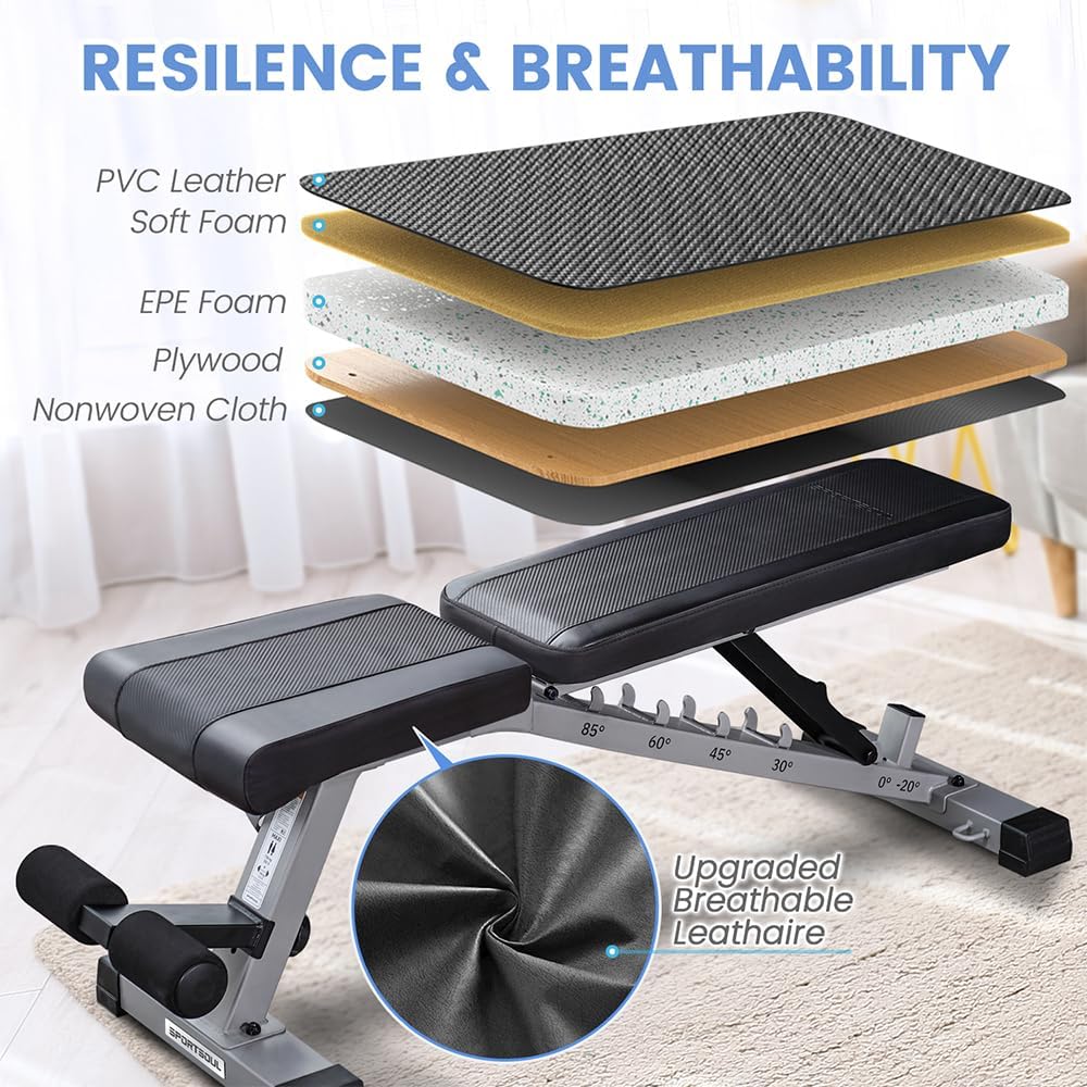 Heavy Duty Adjustable Weight Bench