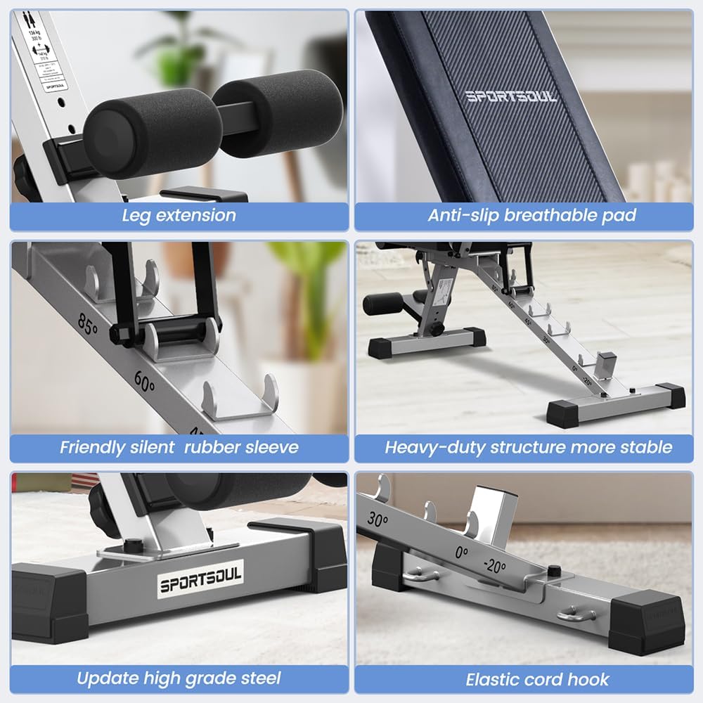 Heavy Duty Adjustable Weight Bench