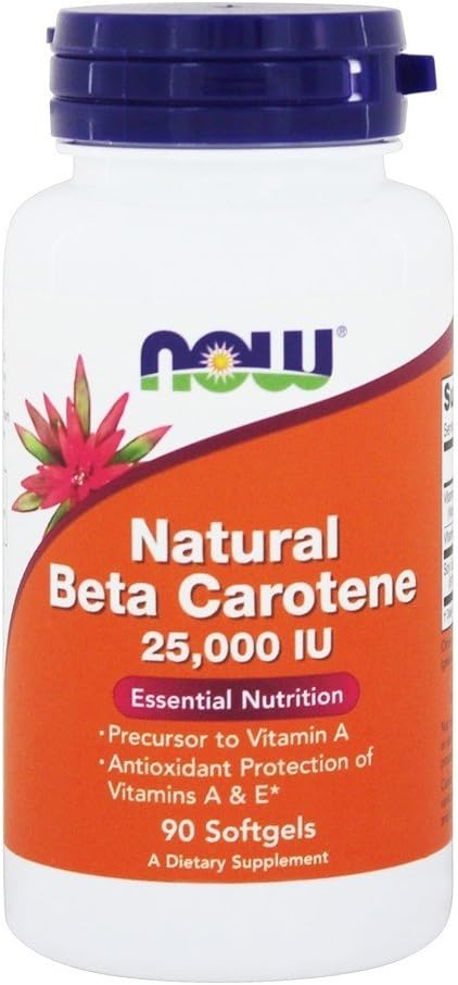 - Beta Carotene (Natural) D. Salina Mixed Carotenoids 25000 IU - 90 Softgels
