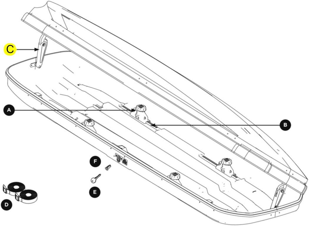 Thule Roof Box Replacement Cover Lifter