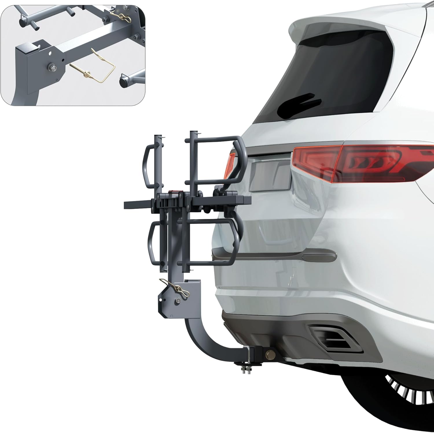 Smart Tilt Bike Rack, Foldable 2 Bike