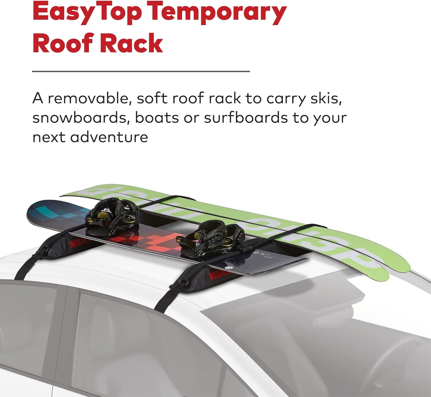 Temporary Roof Rack with Heavy Duty Straps