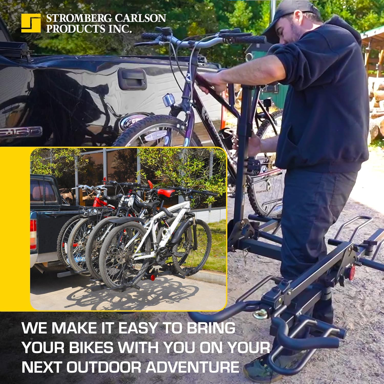 BC-204HD 4 Bike Rack - Foldable Car Bike Rack
