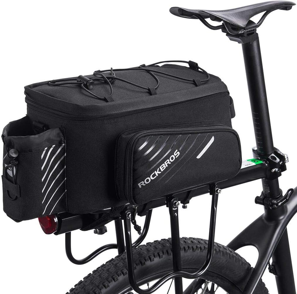 1728772Fimage_0.jpg 13L Bike Rack Bag Rear Basket w/ Rain Cover