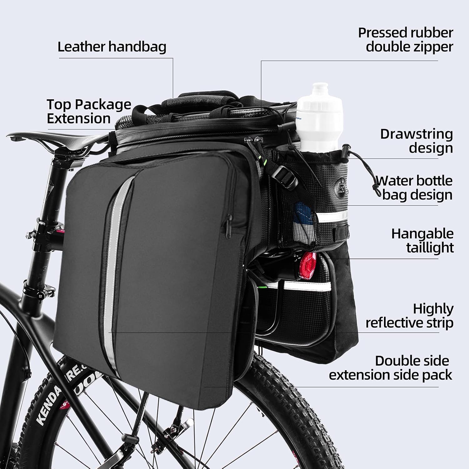 Waterproof Carbon Leather Cargo Bag