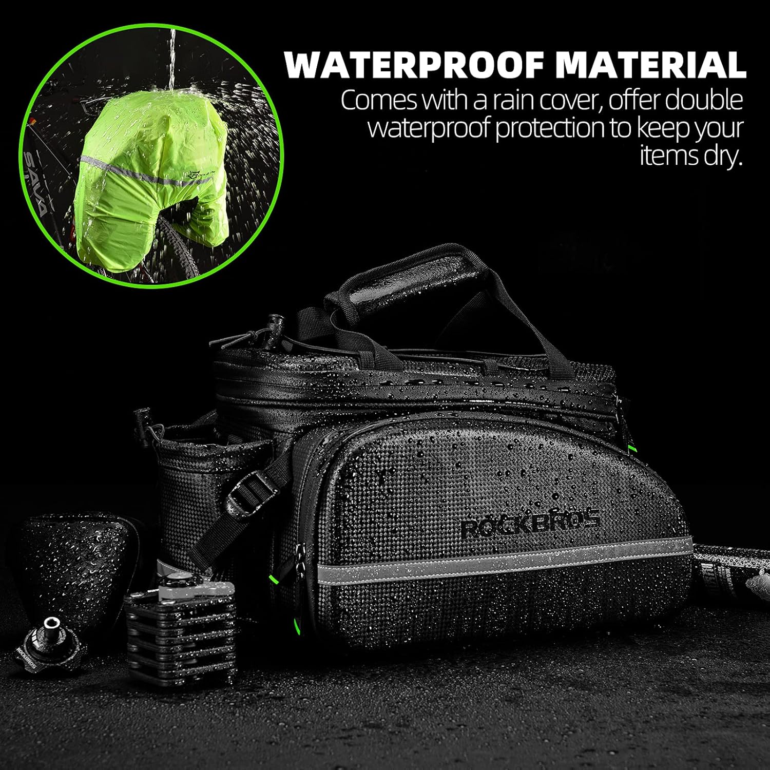 Waterproof Carbon Leather Cargo Bag