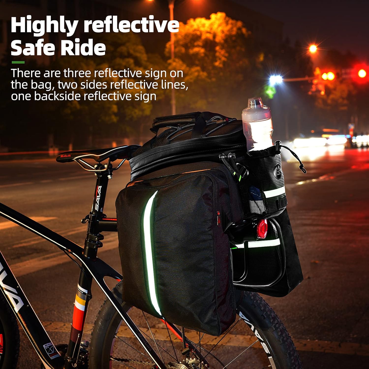 Waterproof Carbon Leather Cargo Bag