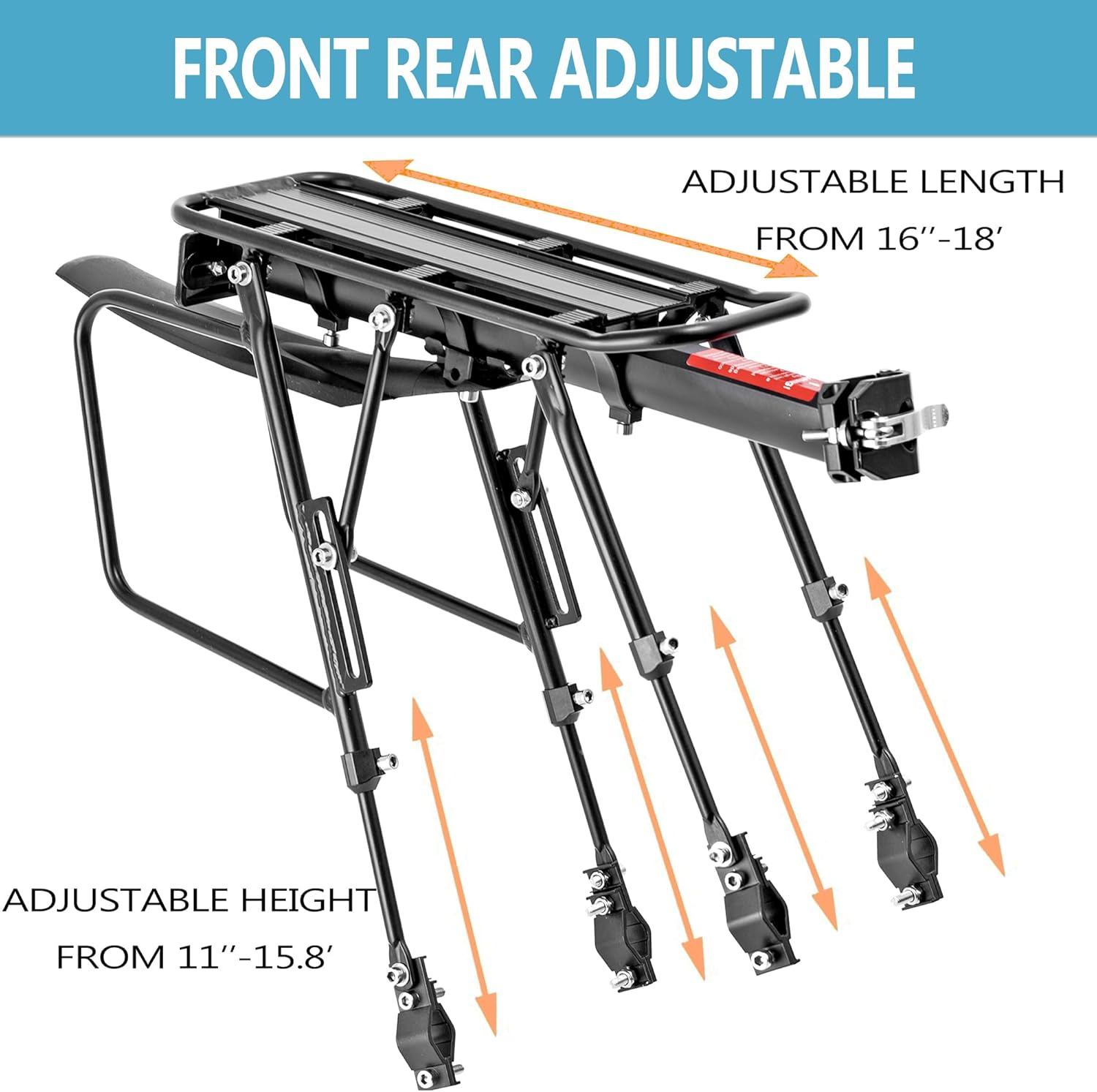 Rear Bicycle Carrier, Universal Travel Rack