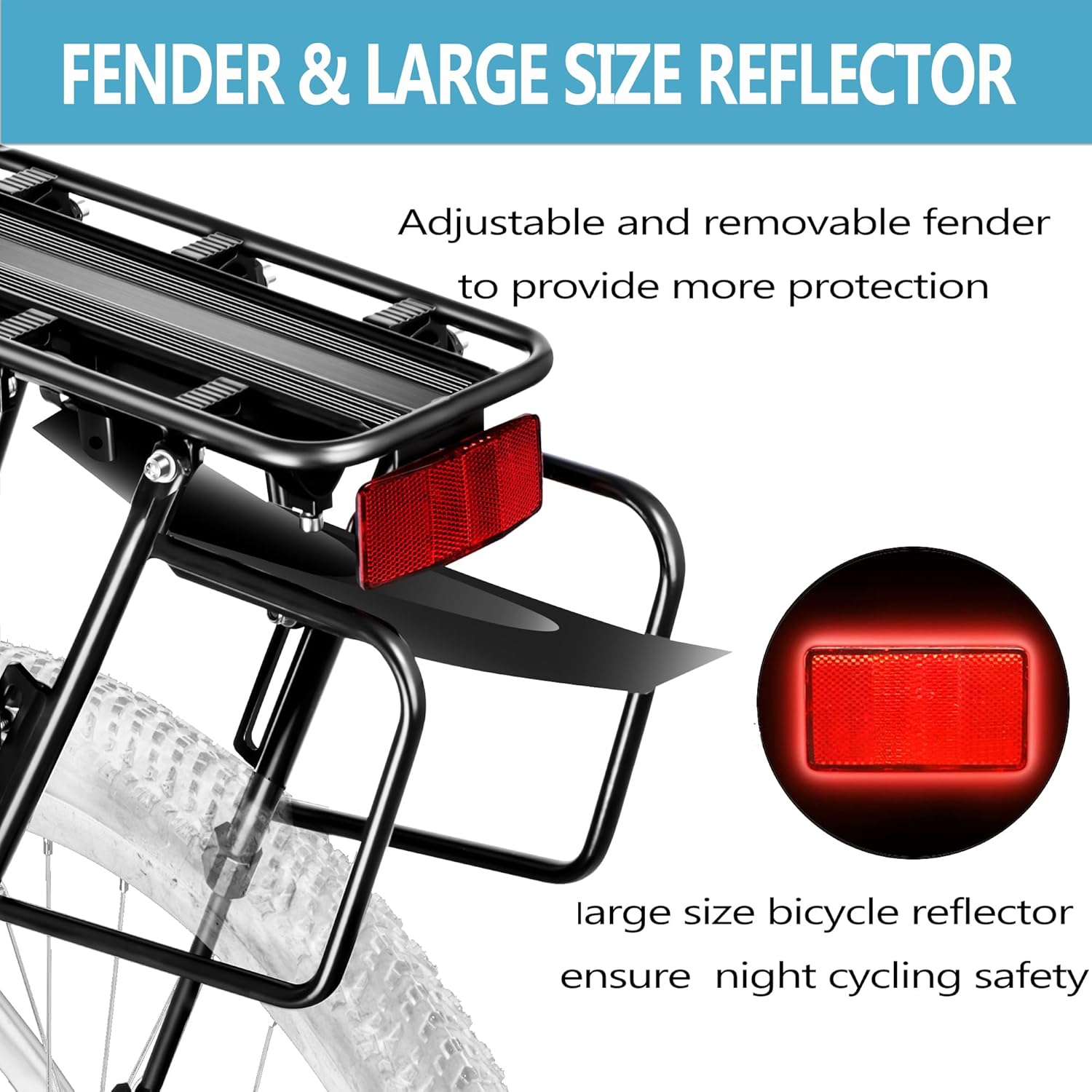 Rear Bicycle Carrier, Universal Travel Rack