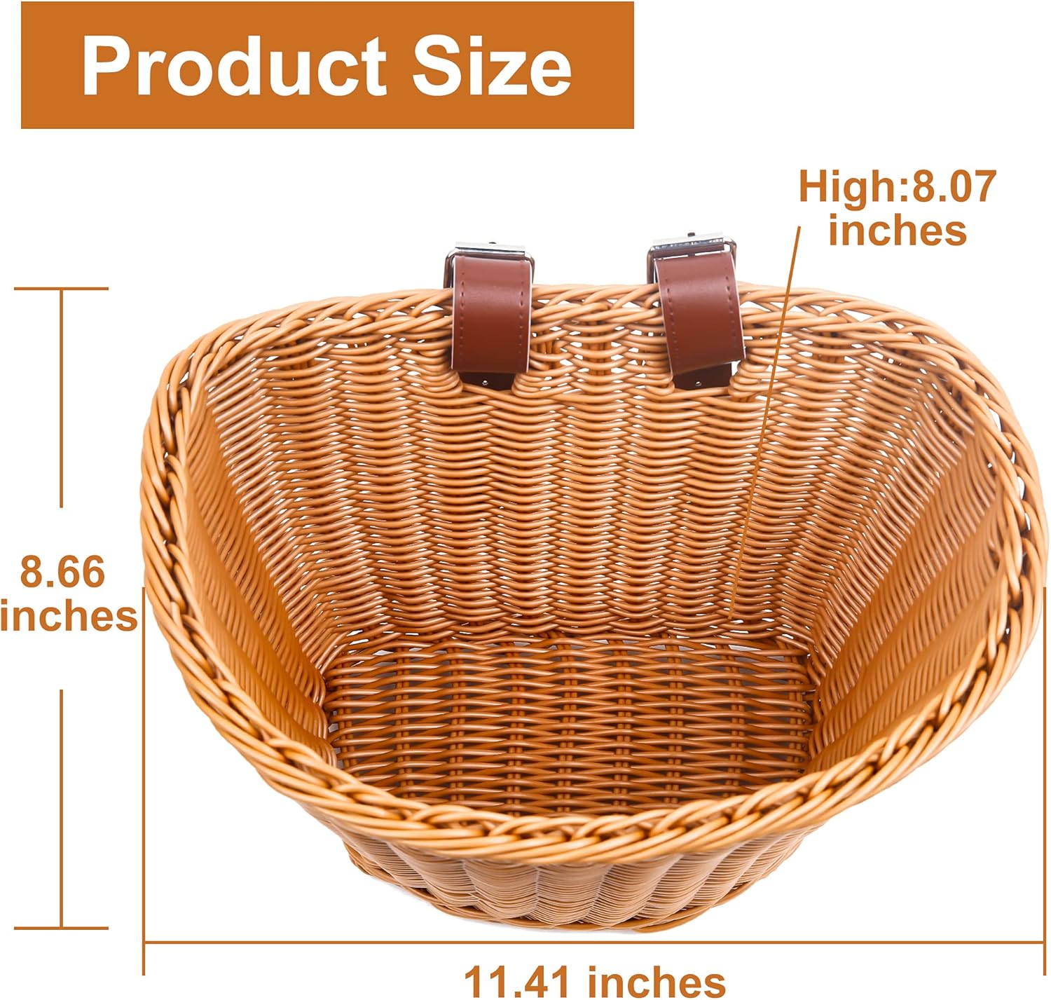 Woven Plastic Front Basket